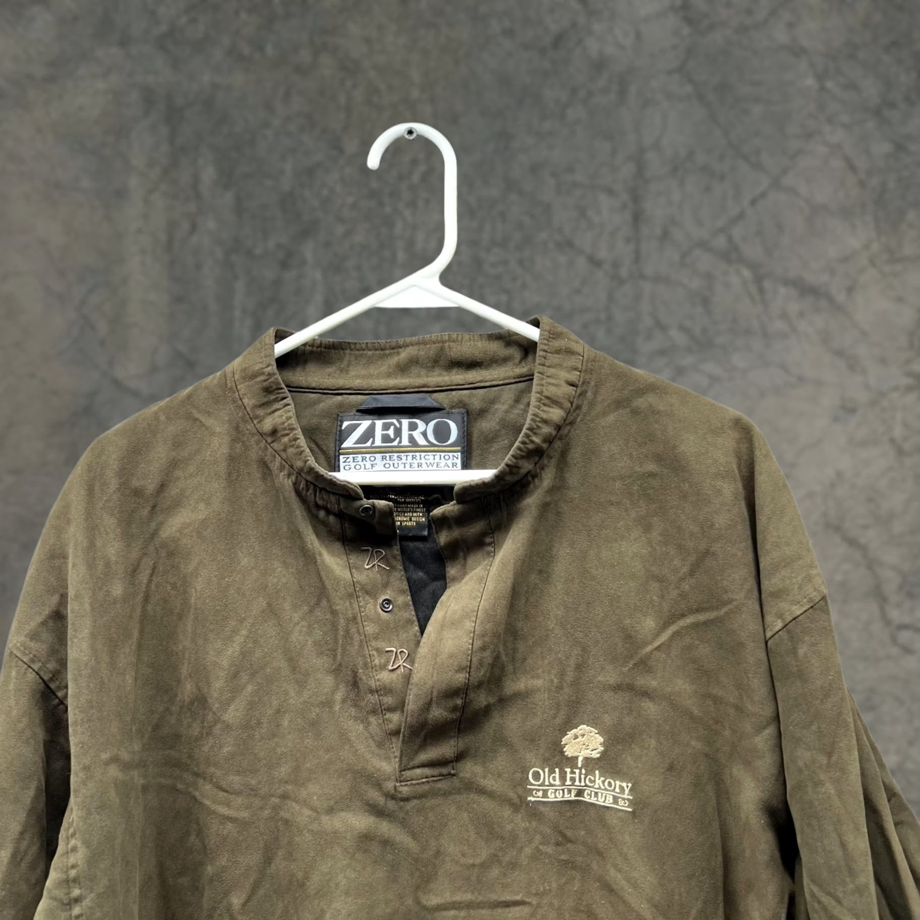 Vintage VINTAGE Zero Restriction Sweater Men Large Green 1/4 Zip Mock Neck Golf Jacket Vtg Size US L / EU 52-54 / 3 - 1 Thumbnail