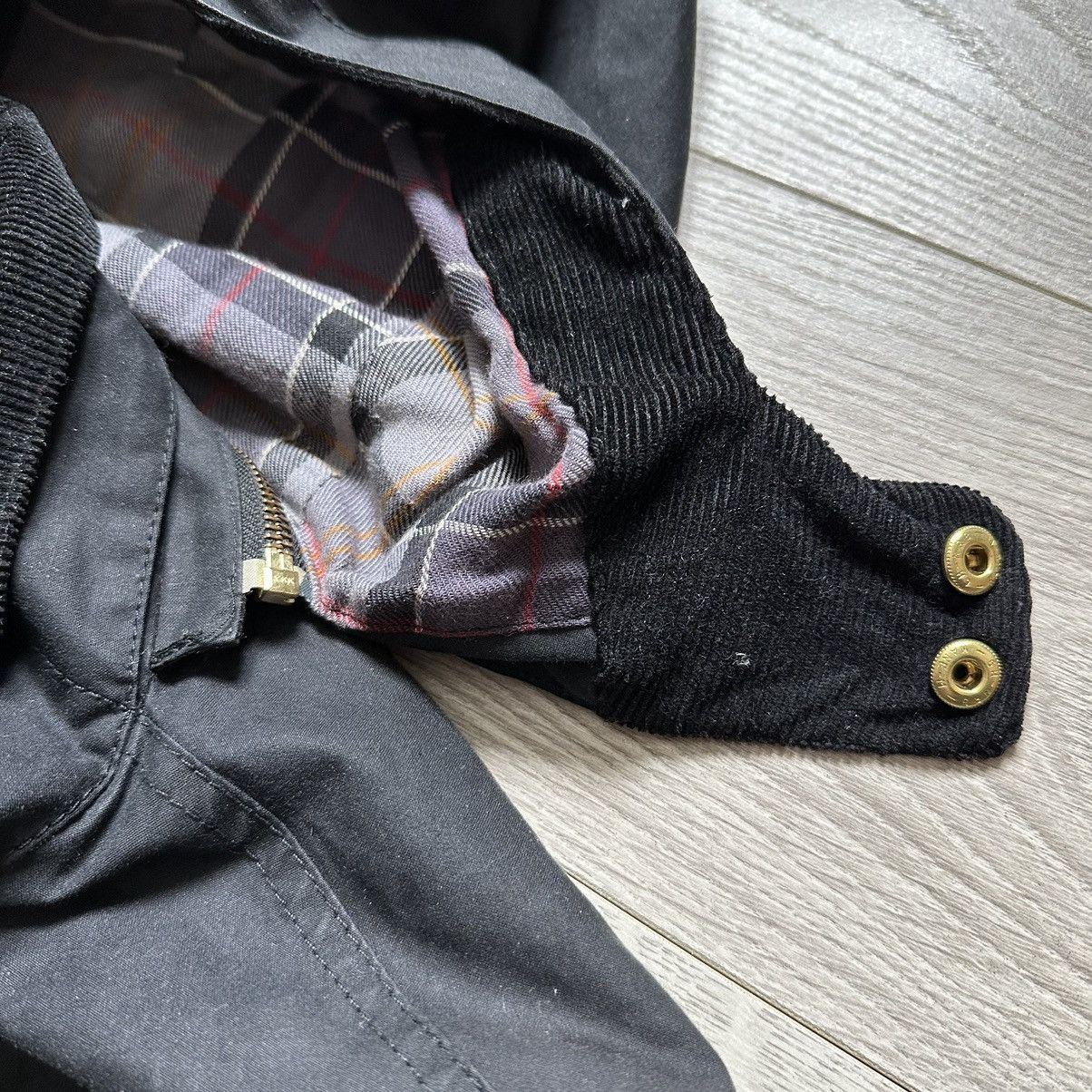 Barbour International Parka Wax Cotton Jacket Womens Size:14