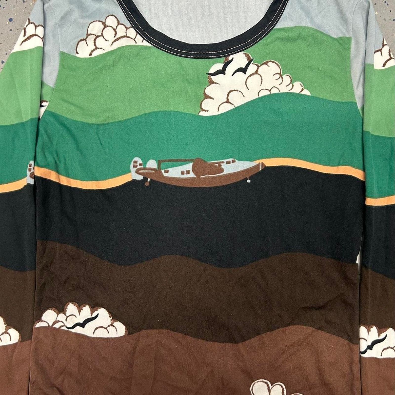 Other VTG 60s/70s Airplane Art Deco/Souvenir Shirt Size S / US 4 / IT 40 - 2 Thumbnail