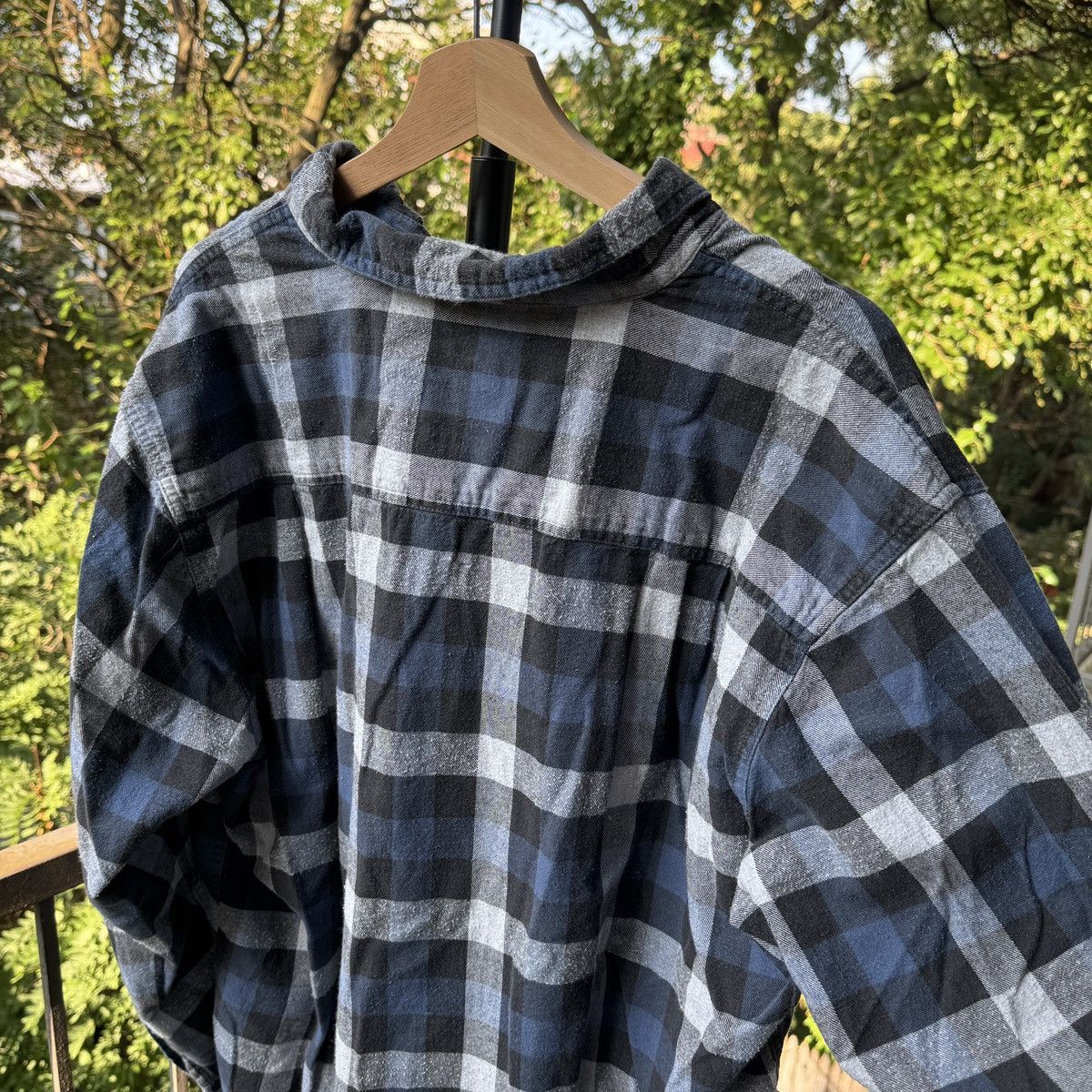 Vintage Thrashed Faded Distressed Flannel Shirt ERD Grunge Skater Size US XL / EU 56 / 4 - 5 Thumbnail