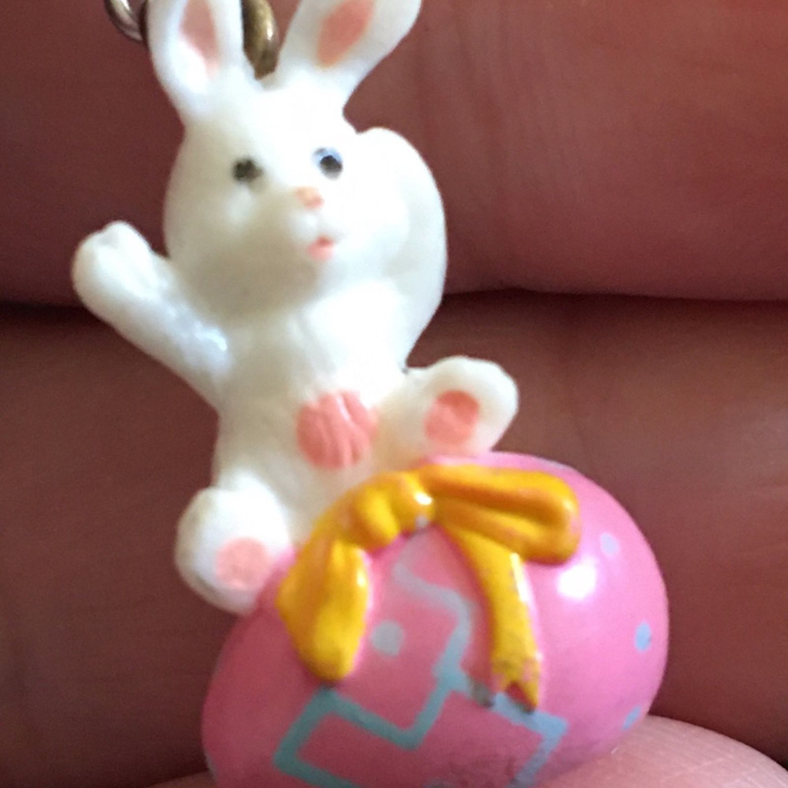 Jewelry Easter bunny sitting on an Easter egg earrings Size ONE SIZE - 2 Thumbnail