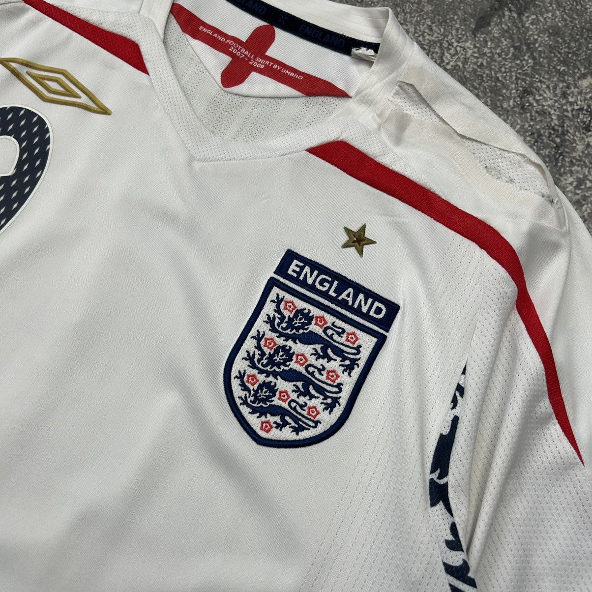 Umbro Vintage Umbro England 2007 Rooney 9 soccer jersey Size US S / EU 44-46 / 1 - 5 Thumbnail
