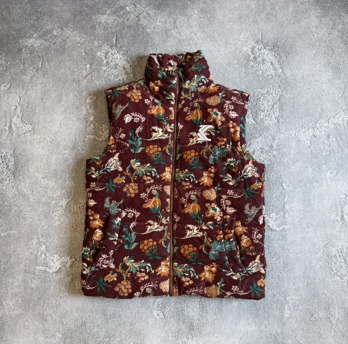 Karl Kani Karl Kani S flowers print velour velvet vest jacket corduroy Size US S / EU 44-46 / 1 - 6 Thumbnail
