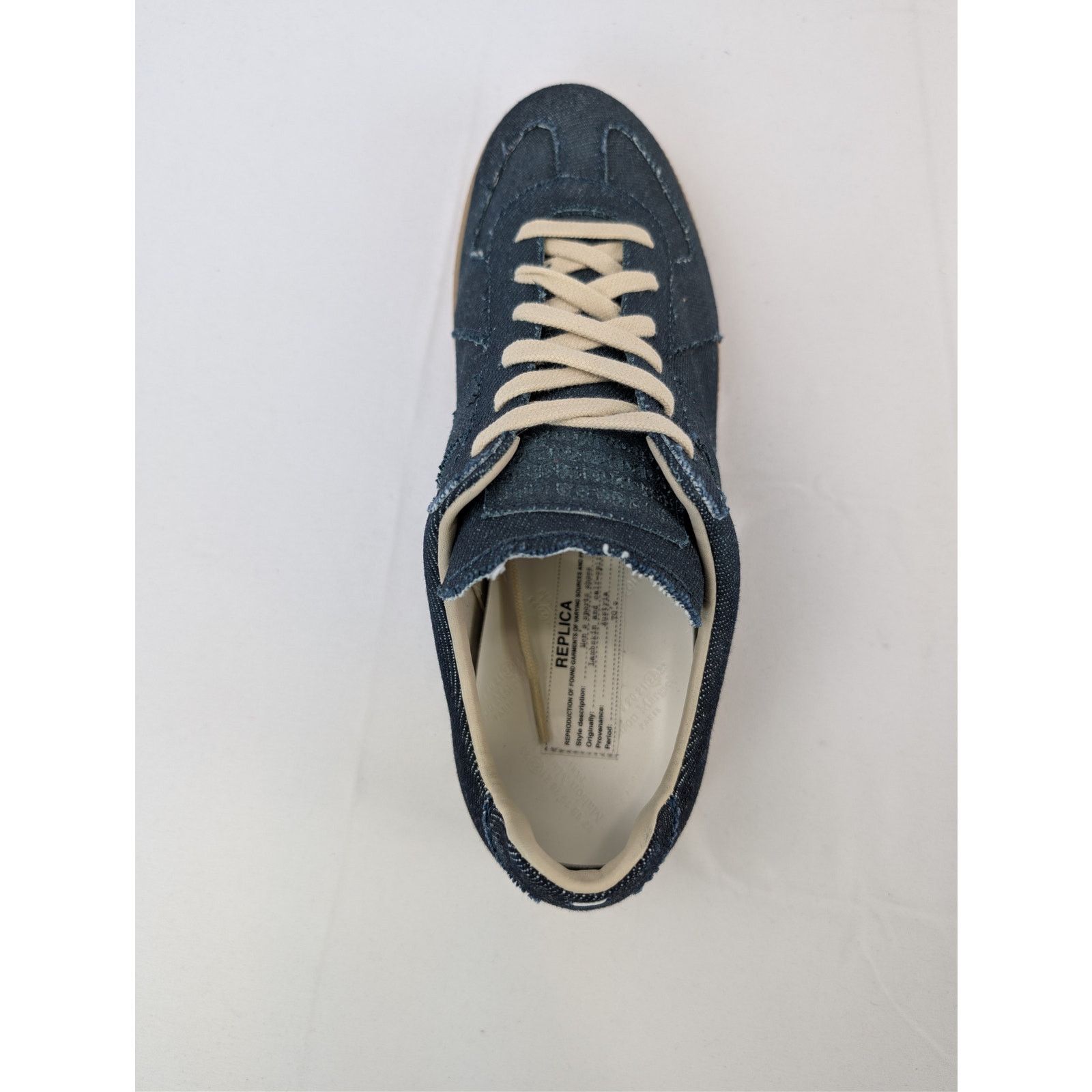 Maison Margiela o1rshd1 Exclusive Denim Shoe low top sneakers in Blue/Brown Size US 8 / EU 41 - 17 Thumbnail