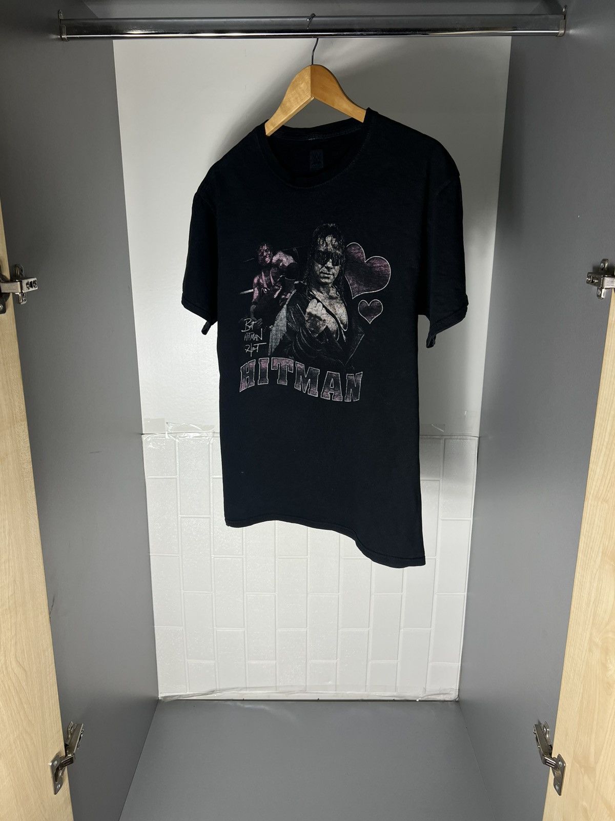 WWE VINTAGE BRET HART HITMAN WRESTLING WWF RETRO T-SHIRT Y2K 90s Size US L / EU 52-54 / 3 - 10 Thumbnail
