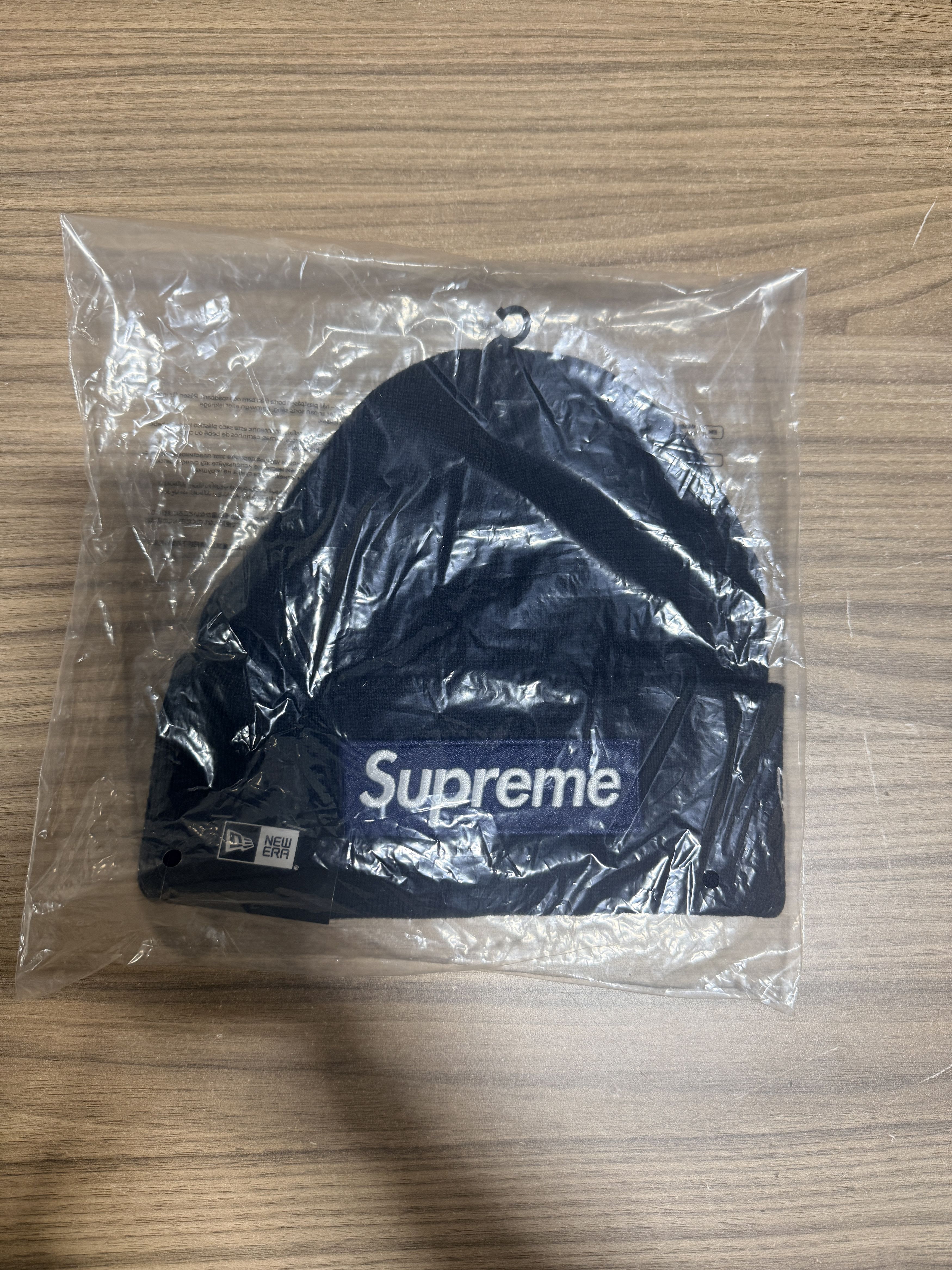 Supreme Supreme New Era Box Logo Beanie Navy size adjustable Size ONE SIZE - 2 Thumbnail