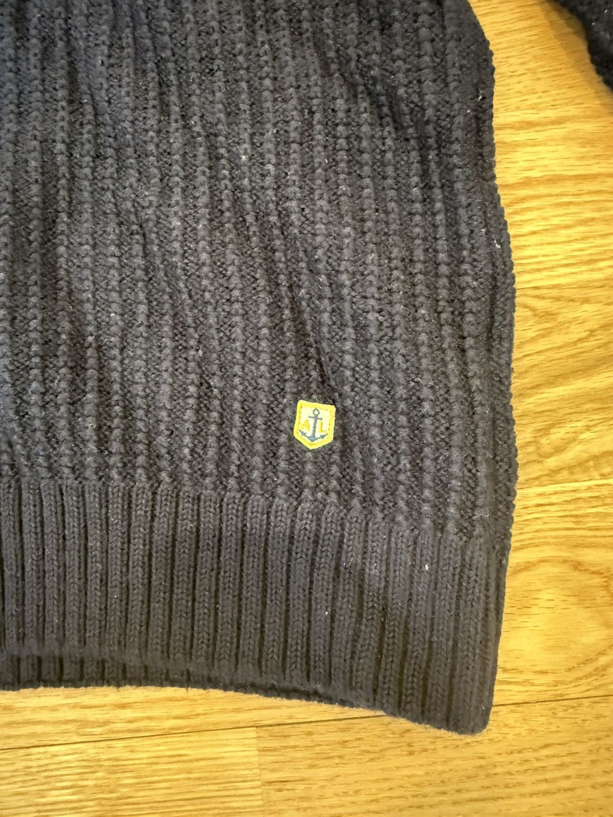 Armor-Lux Armor-Lux Navy Turtleneck Sweater – Ribbed Knit – Size L Size US L / EU 52-54 / 3 - 4 Thumbnail