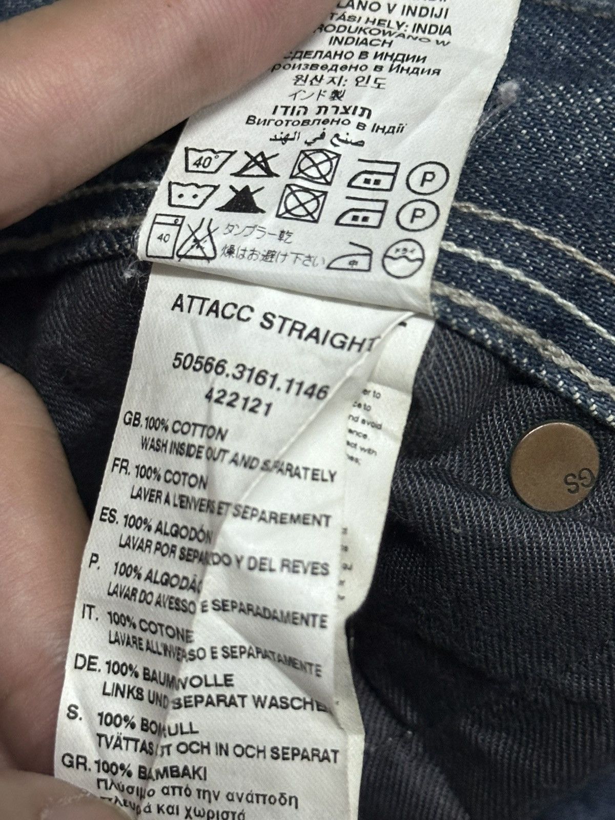 G-Star G Star Vintage Distressed Baggy Loose Style & Faded Wash Size US 32 / EU 48 - 10 Thumbnail