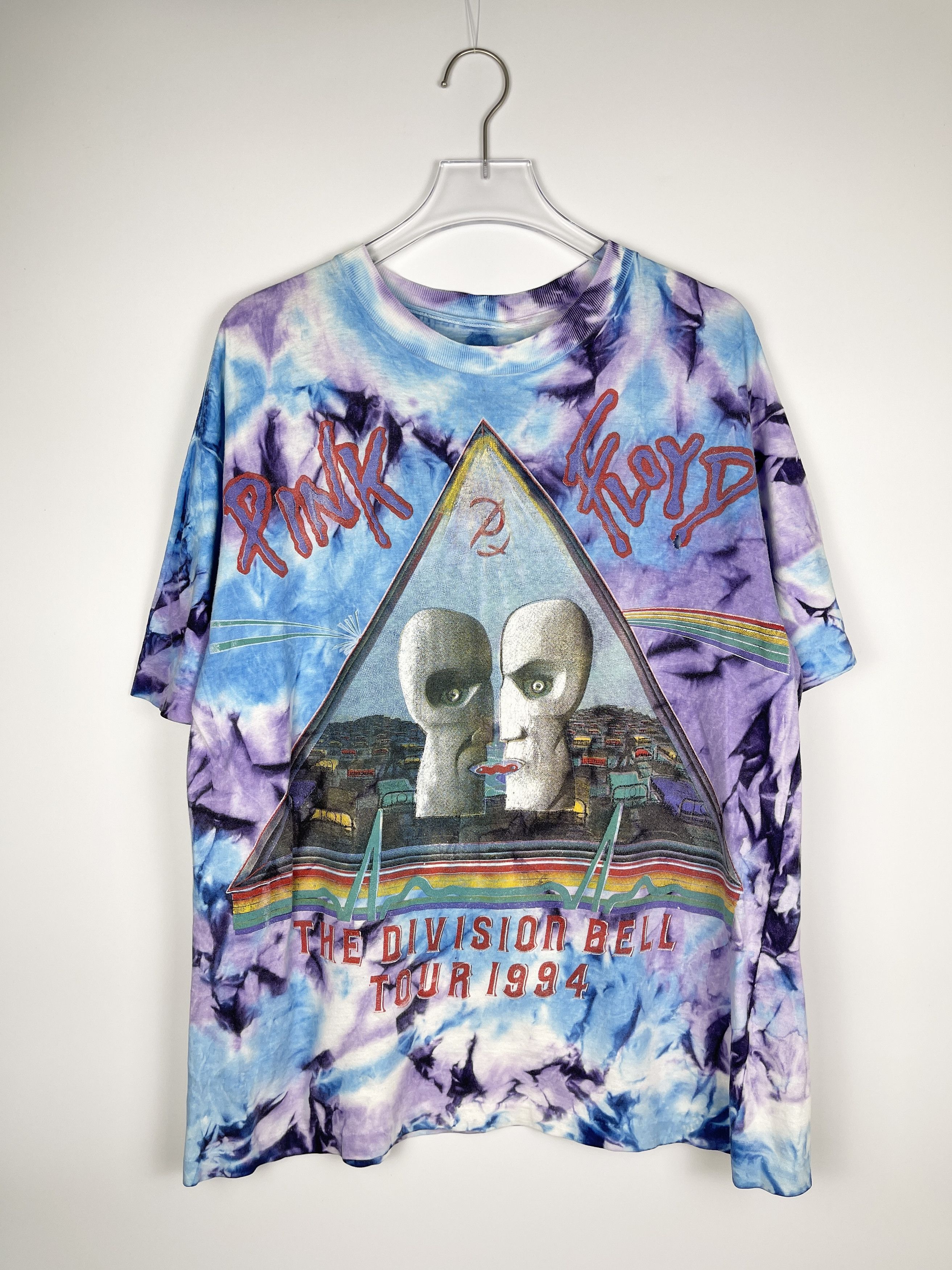 Pink Floyd Vintage Pink Floyd 1994 Division Bell Tour Tie Dye Tee Size US L / EU 52-54 / 3 - 1 Thumbnail