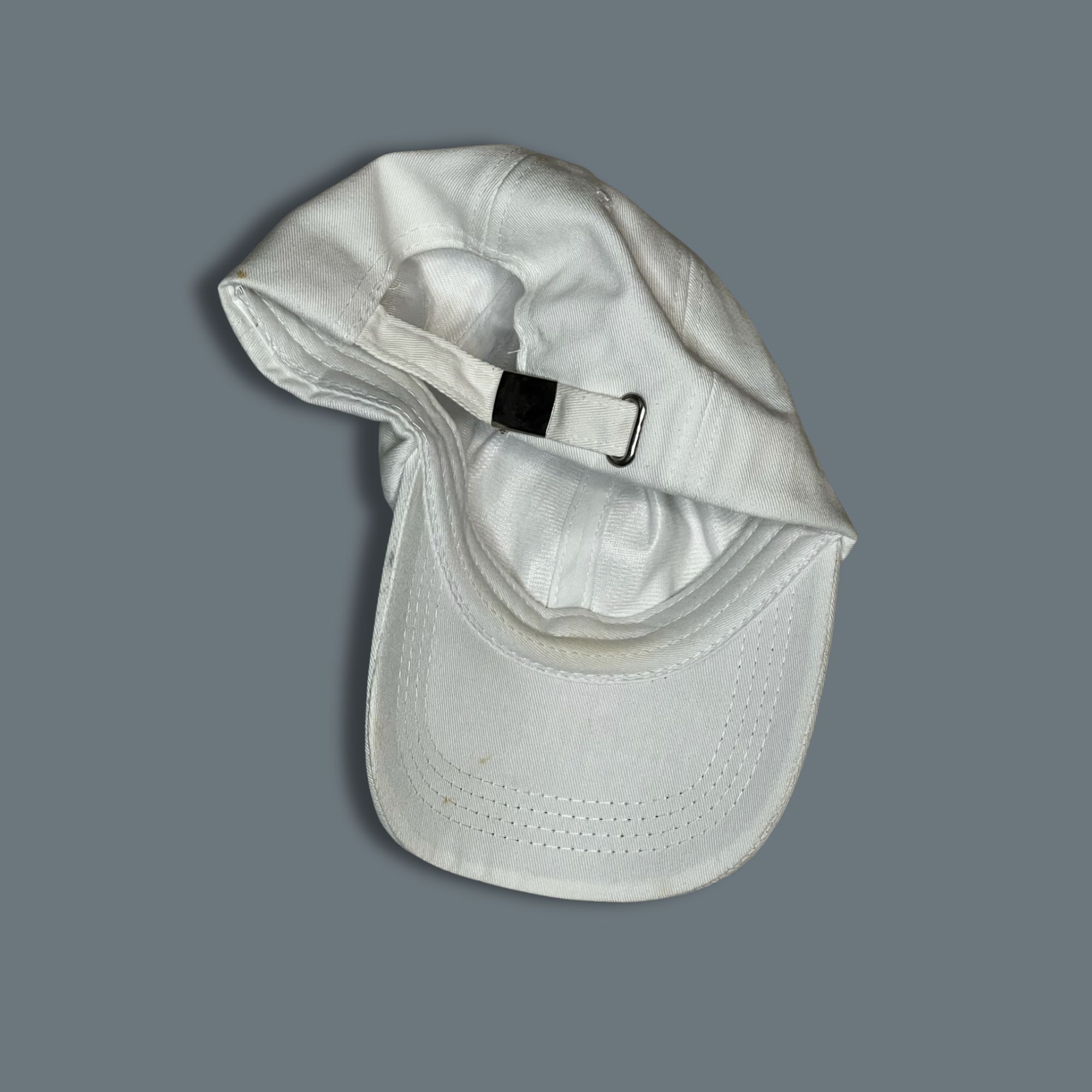 Other Trippy Face Embroidered White Adjustable Cap Size ONE SIZE - 6 Thumbnail