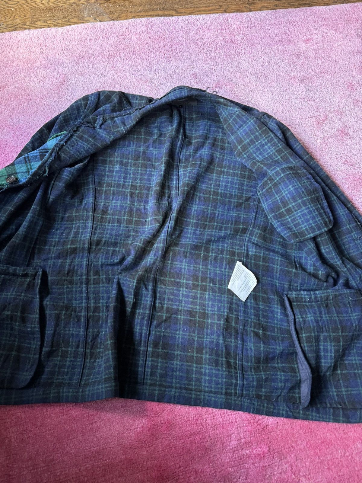 Comme des Garcons Comme des Garçons deconstructed plaid green blazer Size US M / EU 48-50 / 2 - 4 Thumbnail