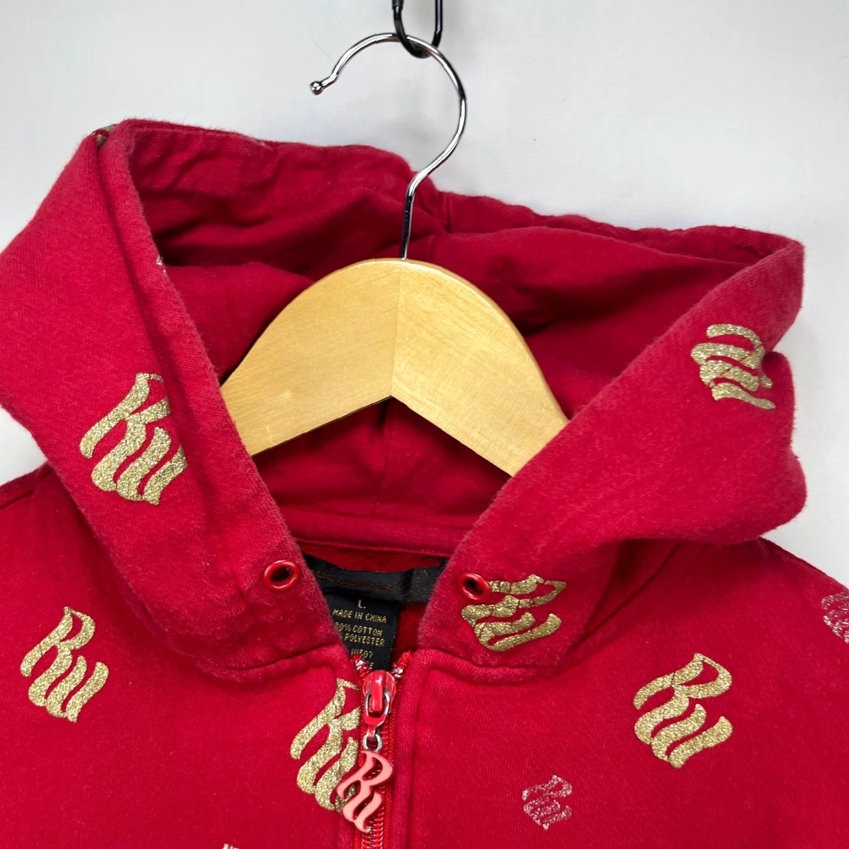 Rocawear VINTAGE Rocawear Y2K Zip-Up Hoodie Women L Red Hoodie Womens L Rocawear Zip-Up Y2K Red Size L / US 10 / IT 46 - 3 Thumbnail