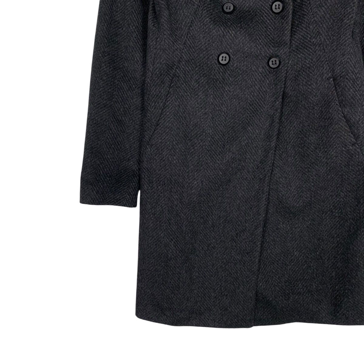 Benetton Benetton Double Breasted Herringbone Coat Size XS / US 0-2 / IT 36-38 - 3 Thumbnail