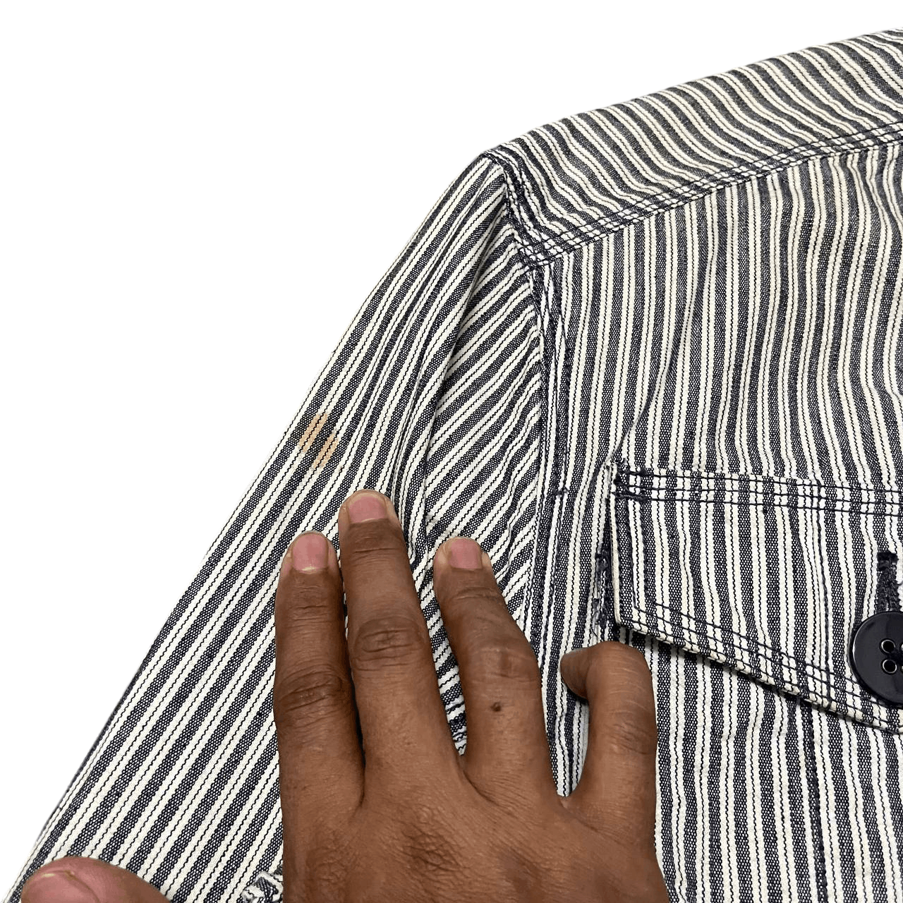 Triple 5 Soul Vintage Triple 5 Soul Hickory Stripe Multi Pocket Jacket Size US M / EU 48-50 / 2 - 5 Thumbnail