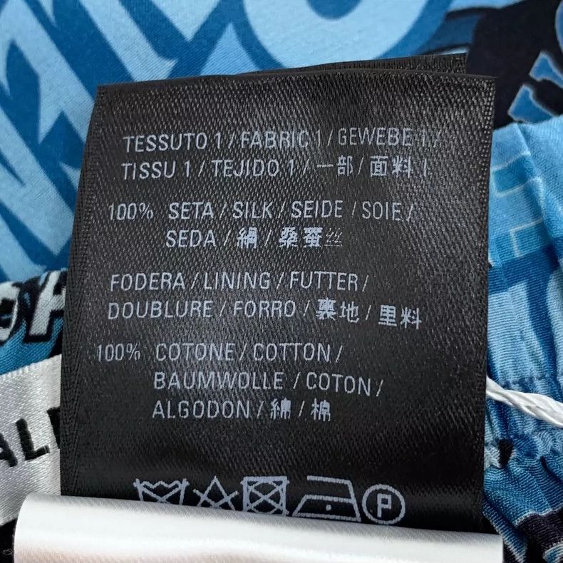 Balenciaga Balenciaga Blue logo monogrammed printed mulberry silk cas Size US 36 / EU 52 - 8 Thumbnail