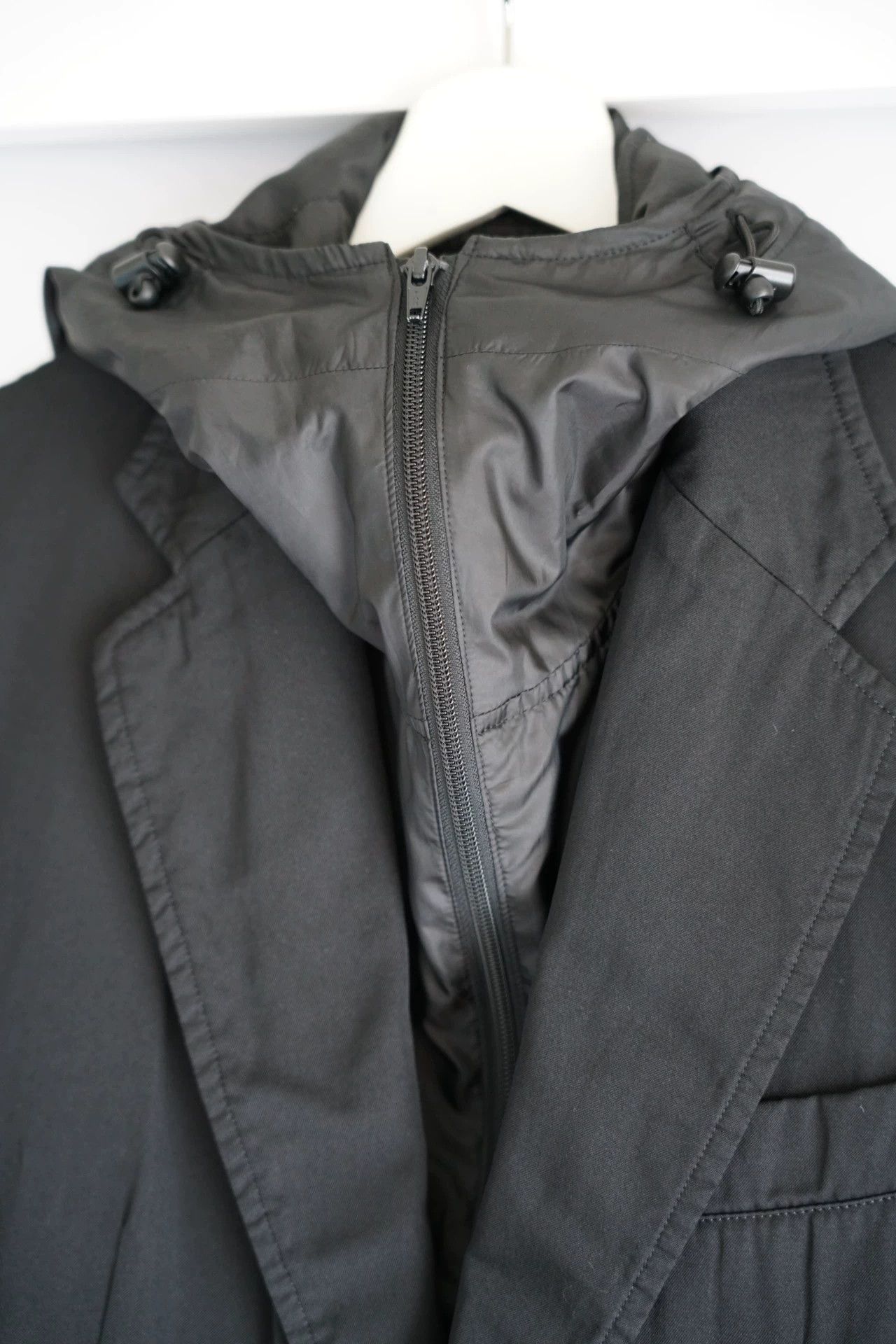 Yohji Yamamoto Yohji Yamamoto 12AW PH 2in1 Hooded Blazer w/ Vest Size US M / EU 48-50 / 2 - 6 Thumbnail
