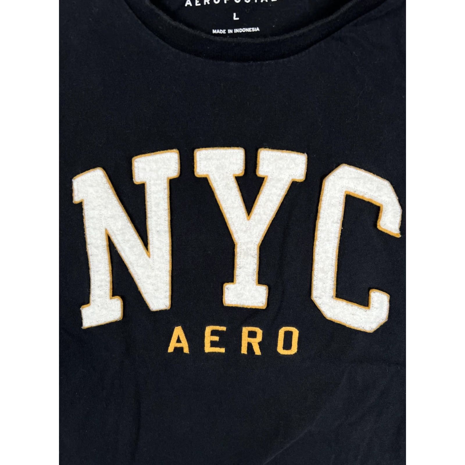 Aeropostale VINTAGE Aeropostale NYC AERO T-Shirt Mens L Black Logo Graphic Y2K Size US L / EU 52-54 / 3 - 2 Thumbnail