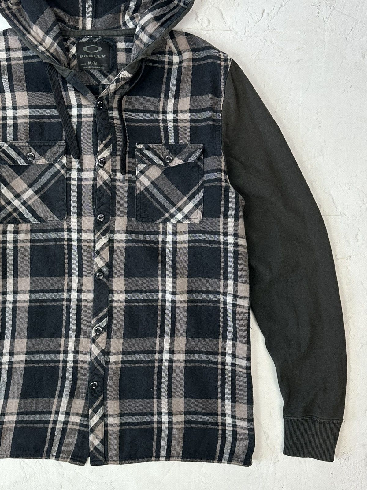 Oakley Vintage Oakley Check Hooded Flaneel Shirt Size US M / EU 48-50 / 2 - 3 Thumbnail