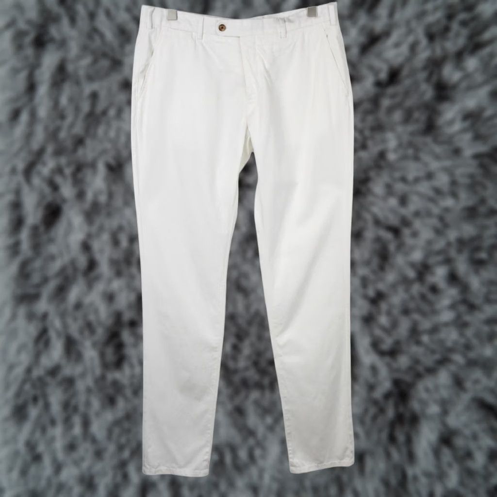 Suitsupply Suitsupply Porto Trousers Men UK 36 Chino Pockets White Zip Fly Size US 36 / EU 52 - 1 Thumbnail