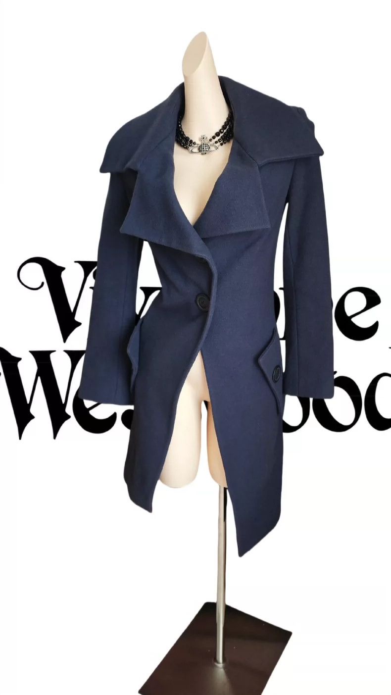 Vivienne Westwood Vivienne Westwood Blue and gray witch's alien coat Size M / US 6-8 / IT 42-44 - 2 Thumbnail