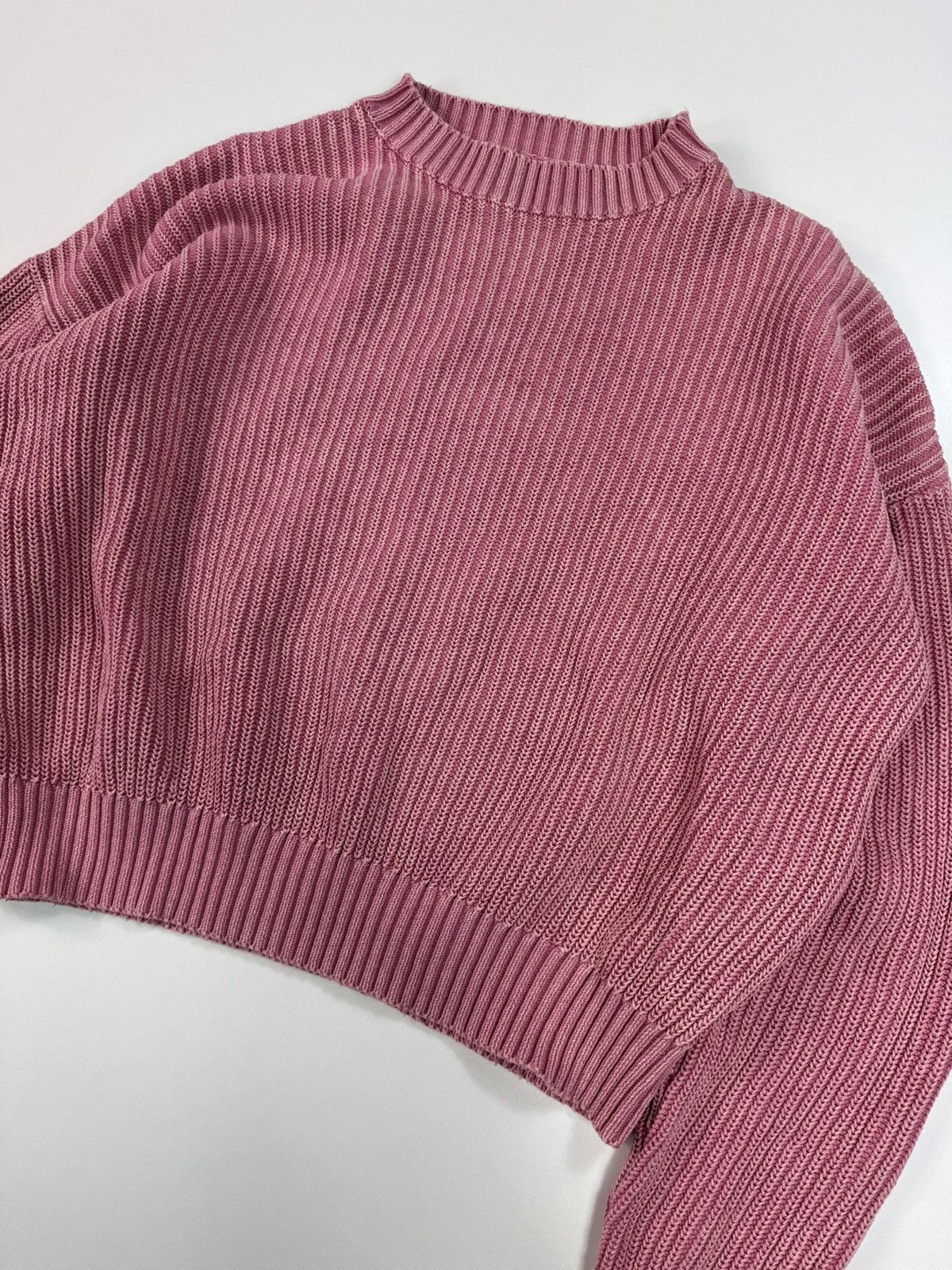 Acne Studios × Japanese Brand Cropped Washed Ribbed Knit Acne Studios Style ALD Japanese Size US S / EU 44-46 / 1 - 7 Thumbnail