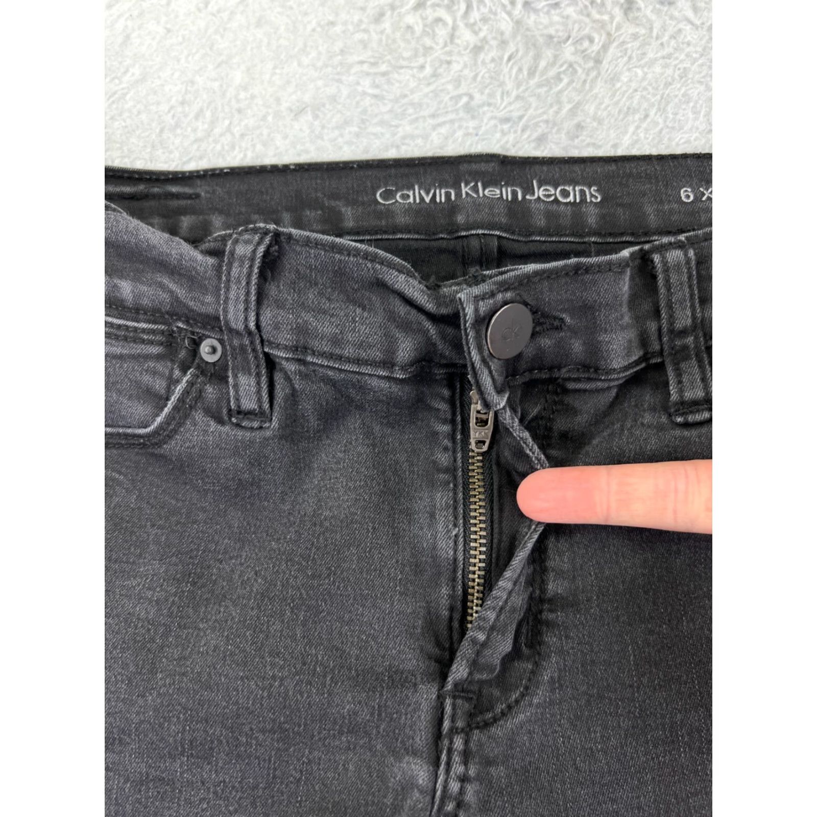 Calvin Klein Calvin Klein Jeans Women 6 Blue Denim Straight Leg Cotton Stretch 26x30 Size 28" / US 6 / IT 42 - 5 Thumbnail