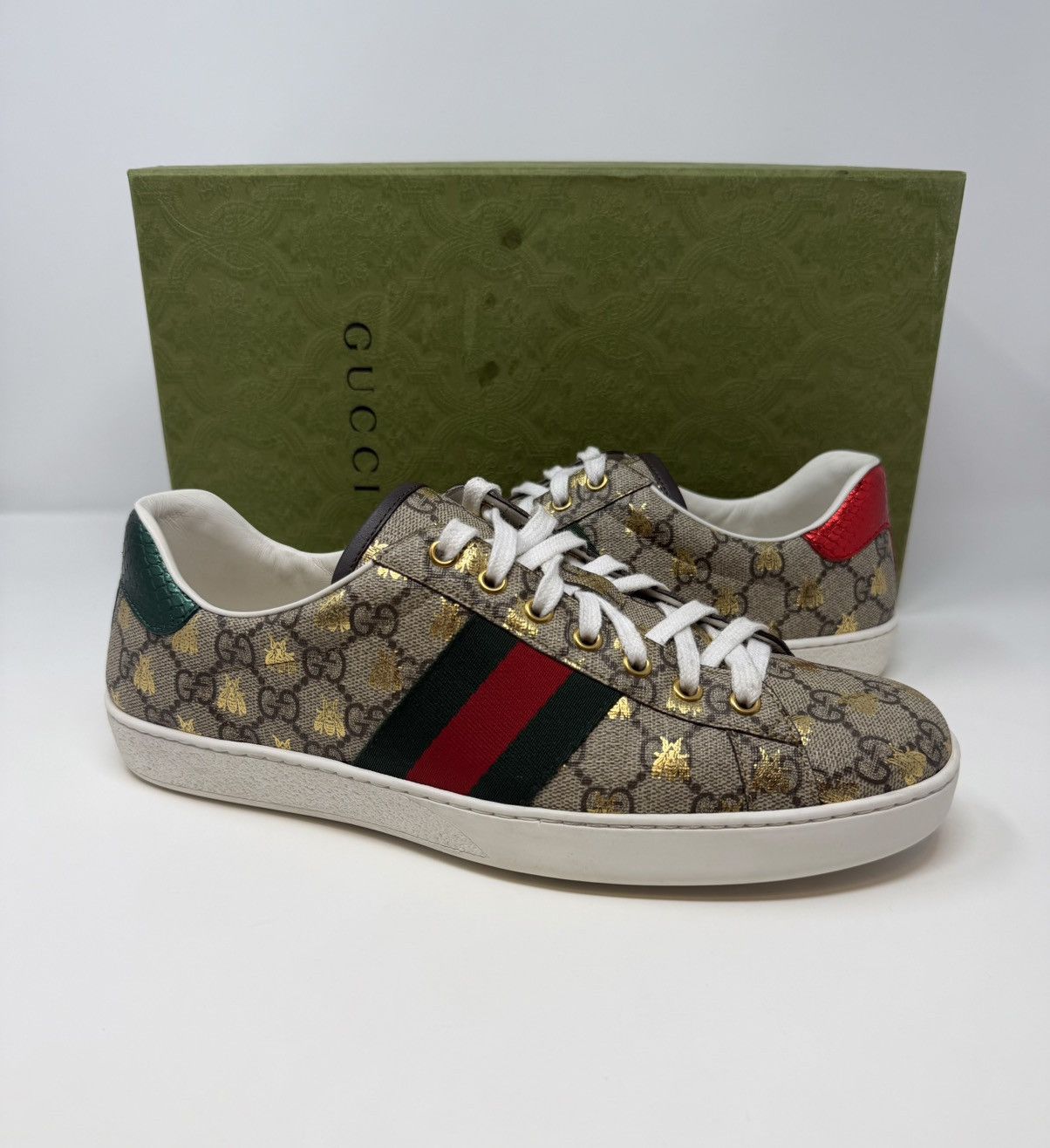 Gucci Gucci Ace GG Supreme Bees Sneaker Size US 10 / EU 43 - 1 Thumbnail