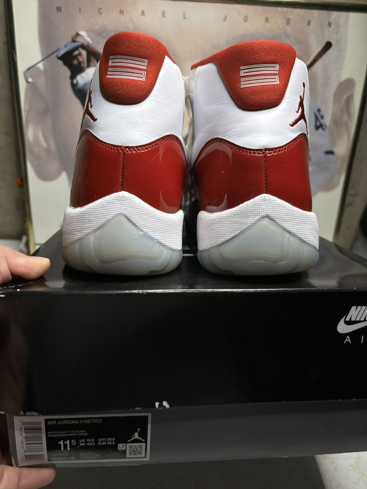 Jordan Brand Air Jordan 11 Retro Cherry Size US 11.5 / EU 44-45 - 7 Thumbnail