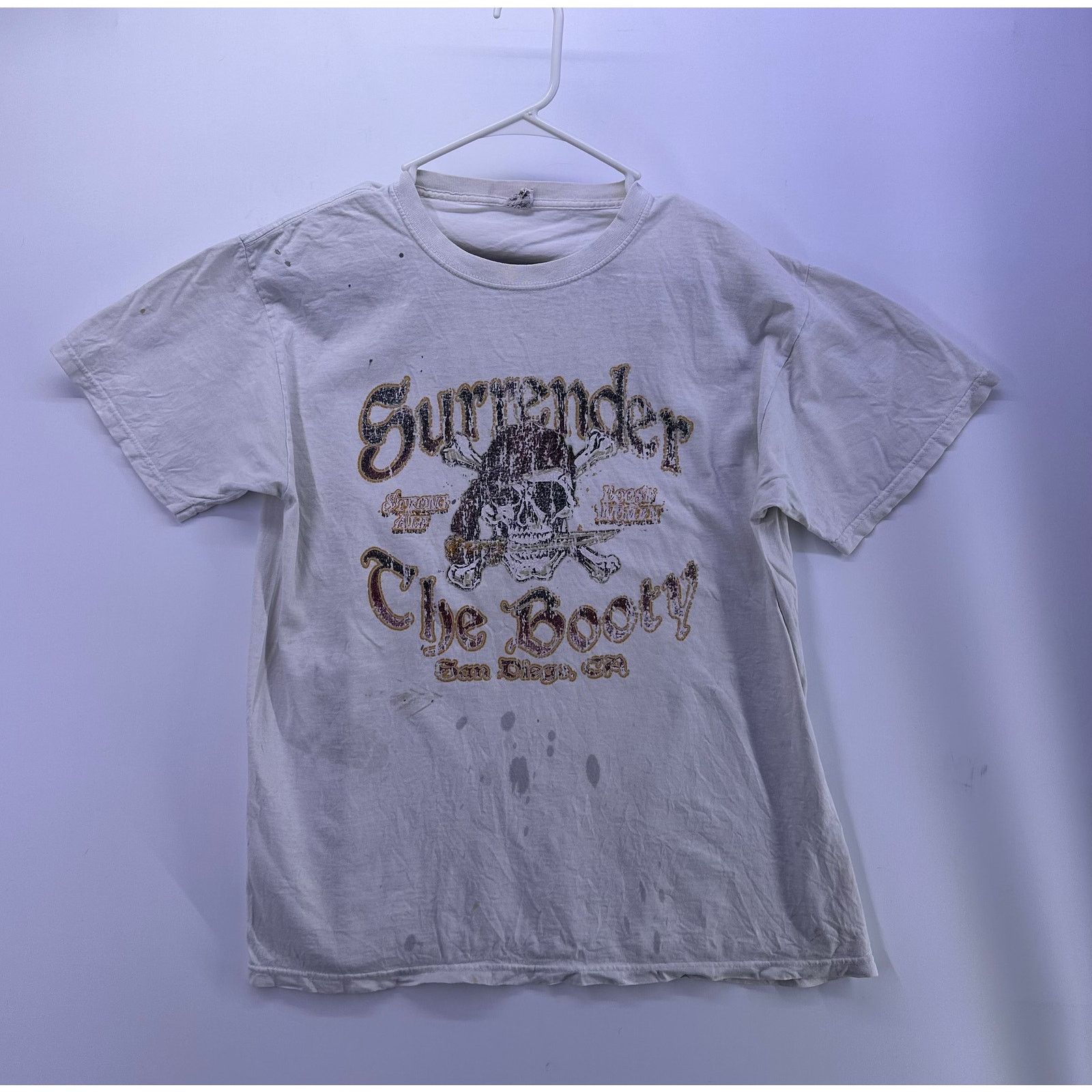 Jerzees Vint Jerzees Surrender The Booty Pirate Tshirt Size Large Size US L / EU 52-54 / 3 - 2 Thumbnail
