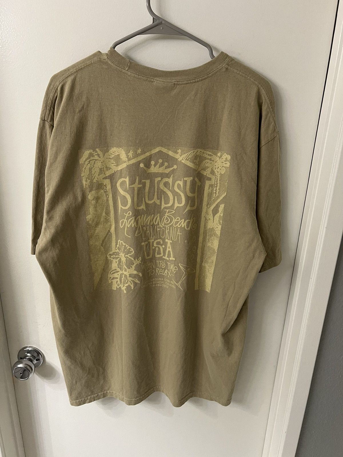 Stussy Stussy beach house tan elm tee size L Size US L / EU 52-54 / 3 - 2 Thumbnail