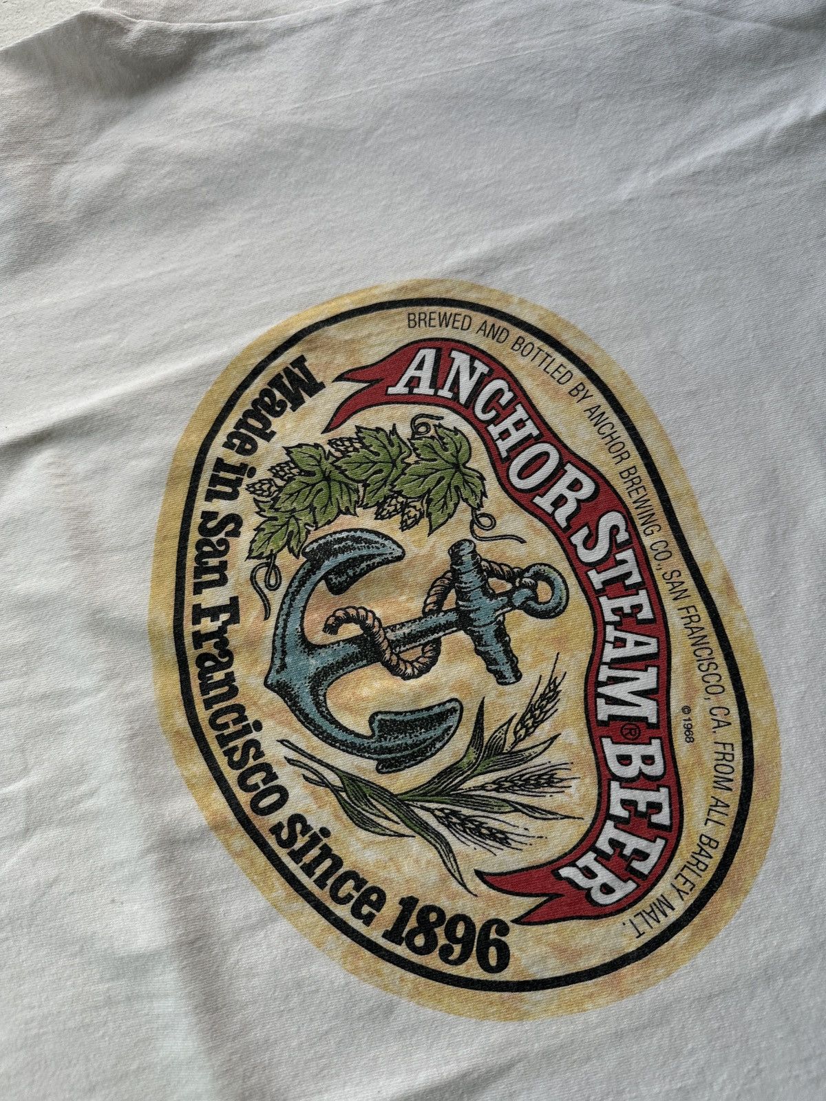 Other 🚨ANCHOR STEAM VNTG BEER T Shirt Coors Budweister Carlsberg Size US XL / EU 56 / 4 - 9 Thumbnail