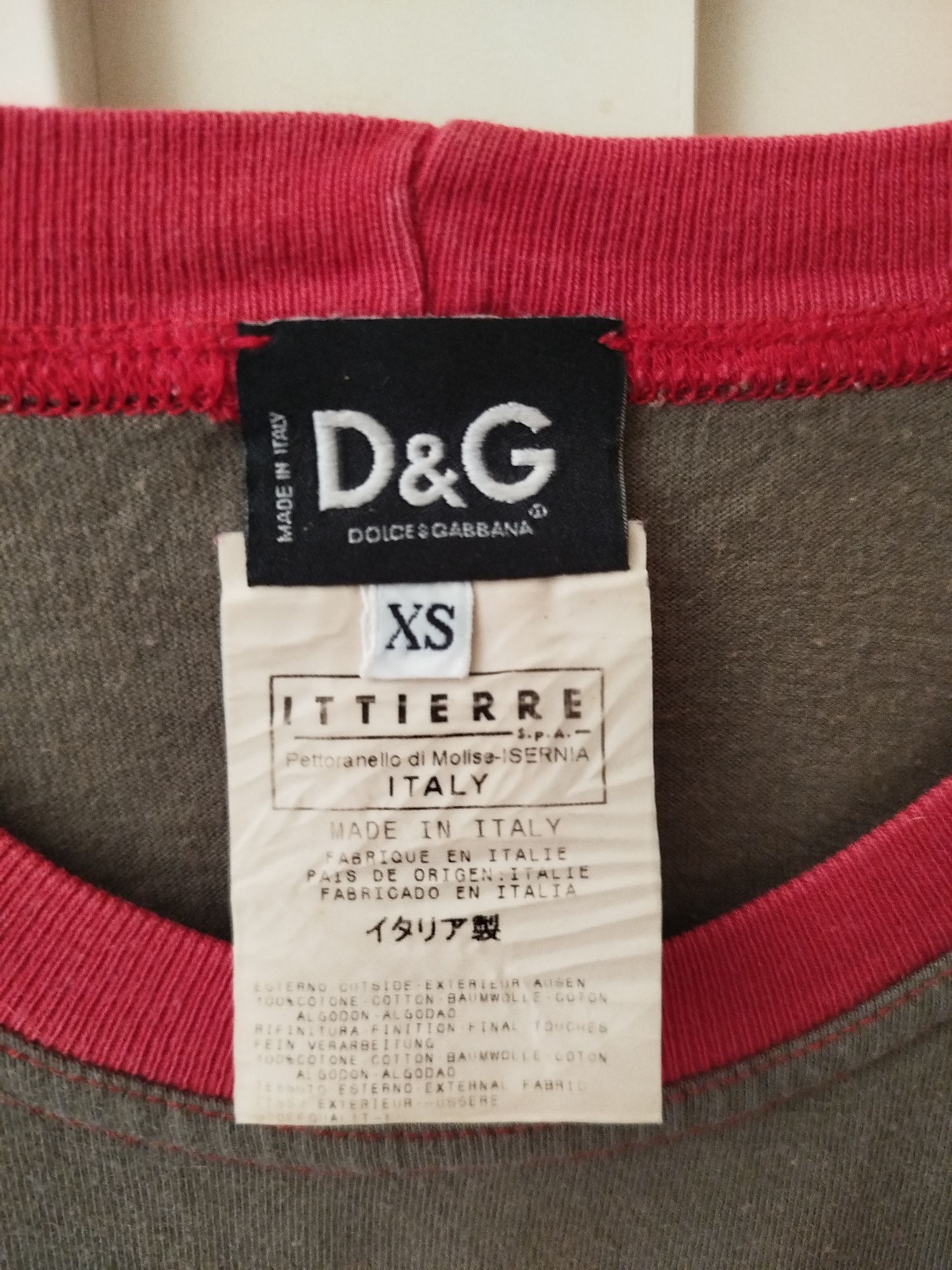 Dolce & Gabbana D&G Long sleeves T-Shirt Size US XXS / EU 40 - 2 Thumbnail