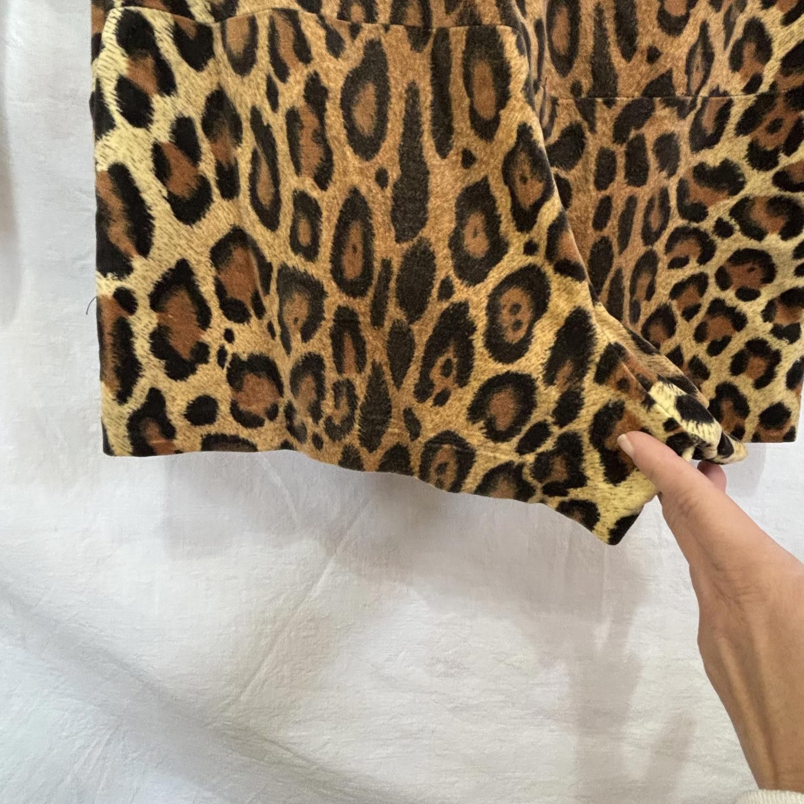 Other Vtg leopard print hot pants disco romper Size ONE SIZE - 5 Thumbnail