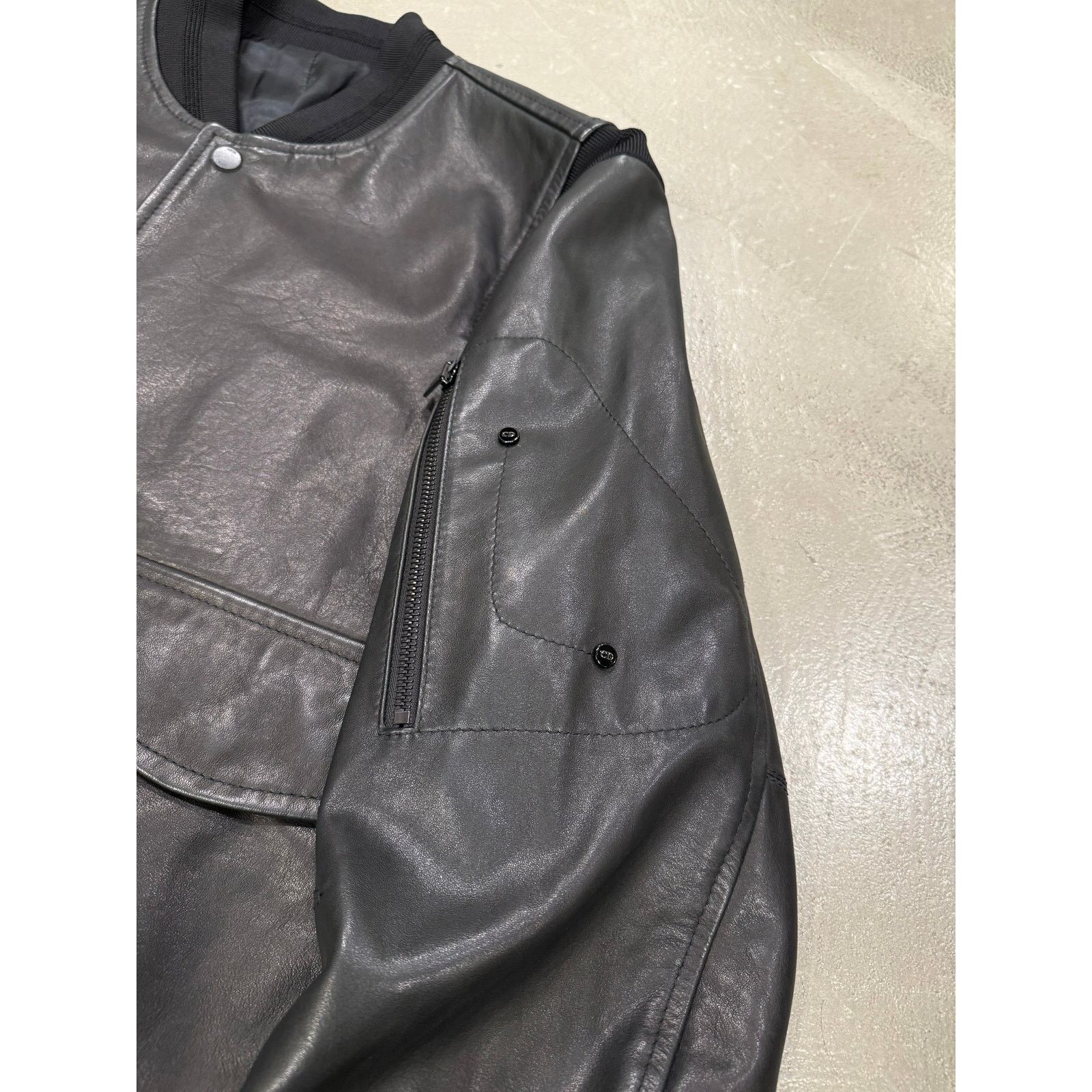Dior 2010s Dior saddle leather cargo bomber jacket Size US M / EU 48-50 / 2 - 2 Thumbnail
