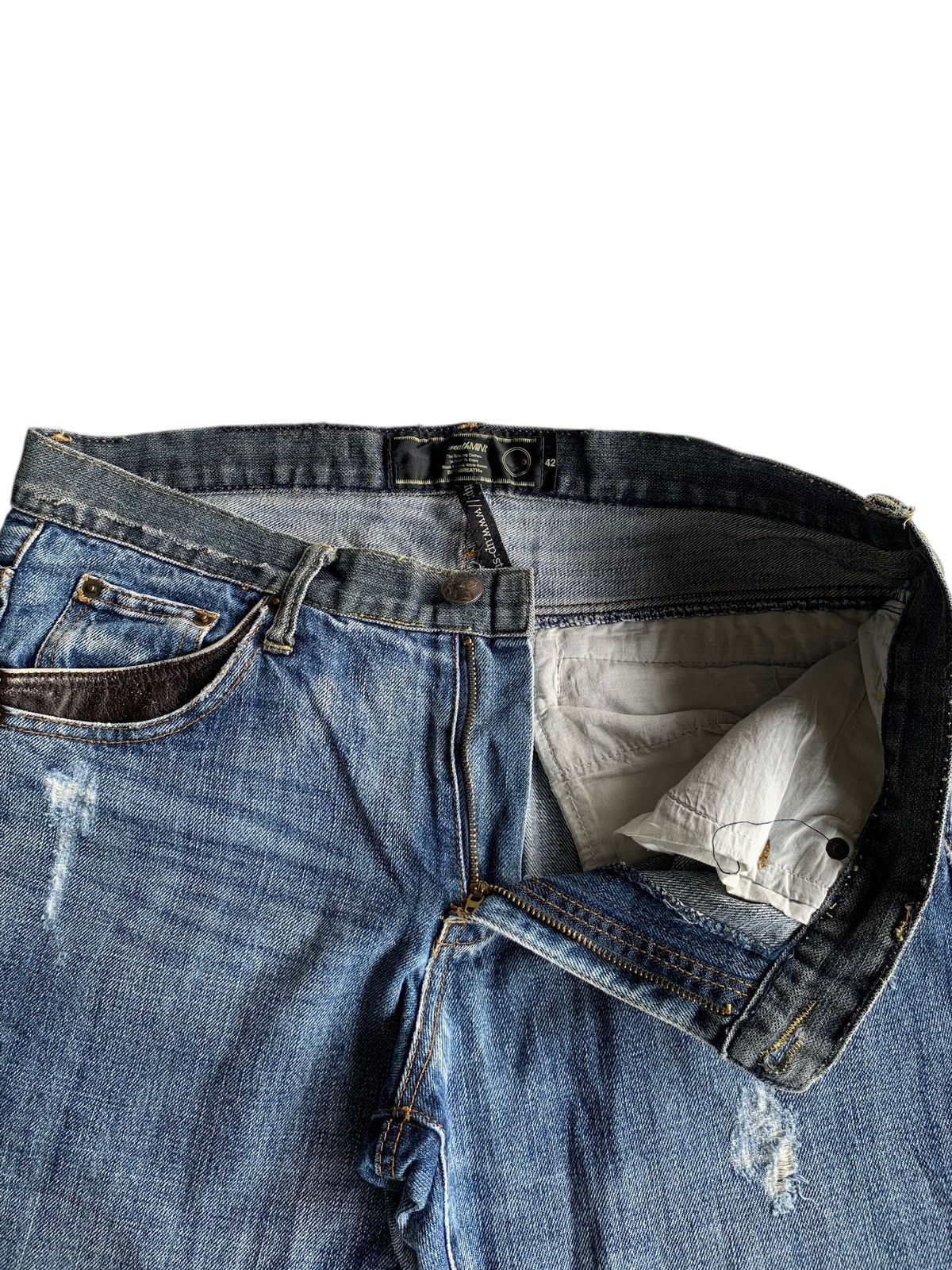 PPFM BreathMint Brthbeath Japanese Punk style Distressed Denim🎌☠️ Size US 34 / EU 50 - 16 Thumbnail
