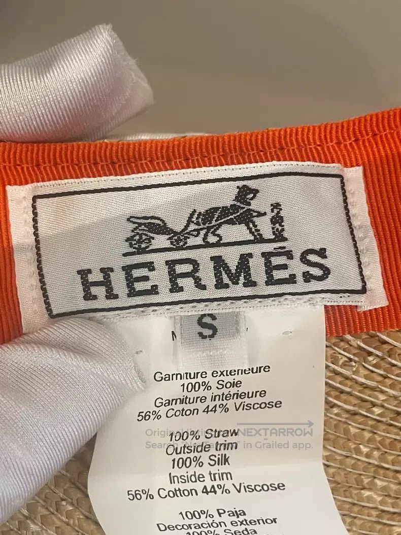 Hermes Hermes size S Khaki Raffia Sun Protection Hat Size ONE SIZE - 6 Thumbnail