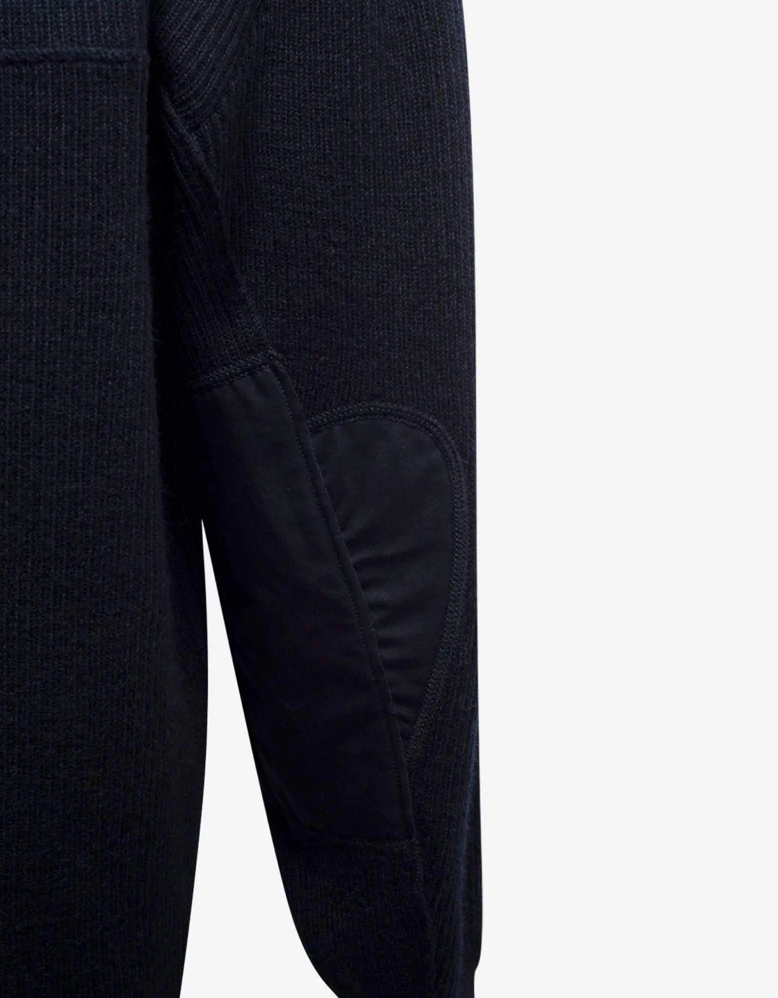 Balenciaga Balenciaga Navy Blue Logo Panelled Sweater Size US L / EU 52-54 / 3 - 6 Thumbnail