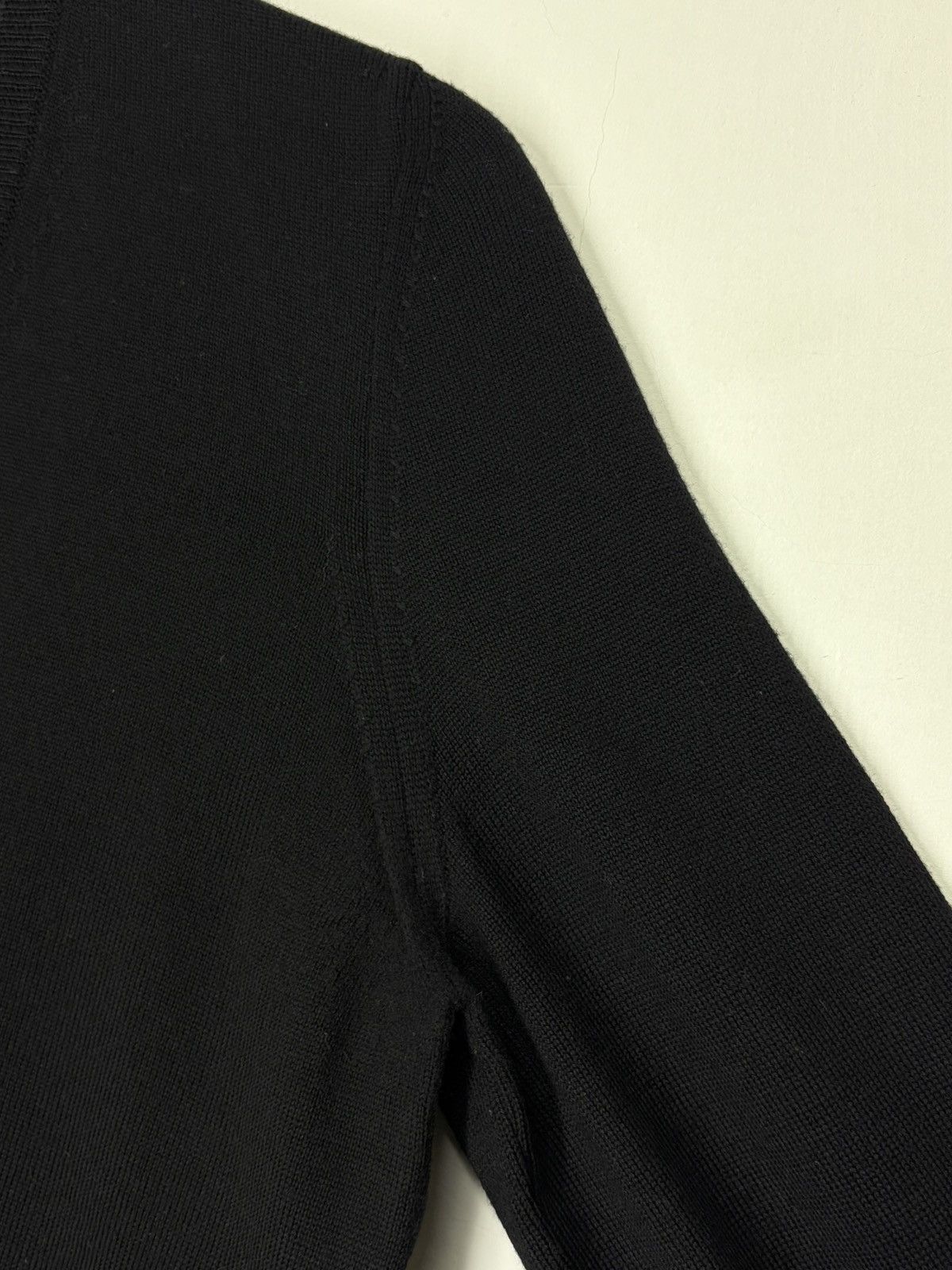 Versace Versace Collection Back Medusa Knitted Sweater Black V-Neck Size US S / EU 44-46 / 1 - 10 Thumbnail