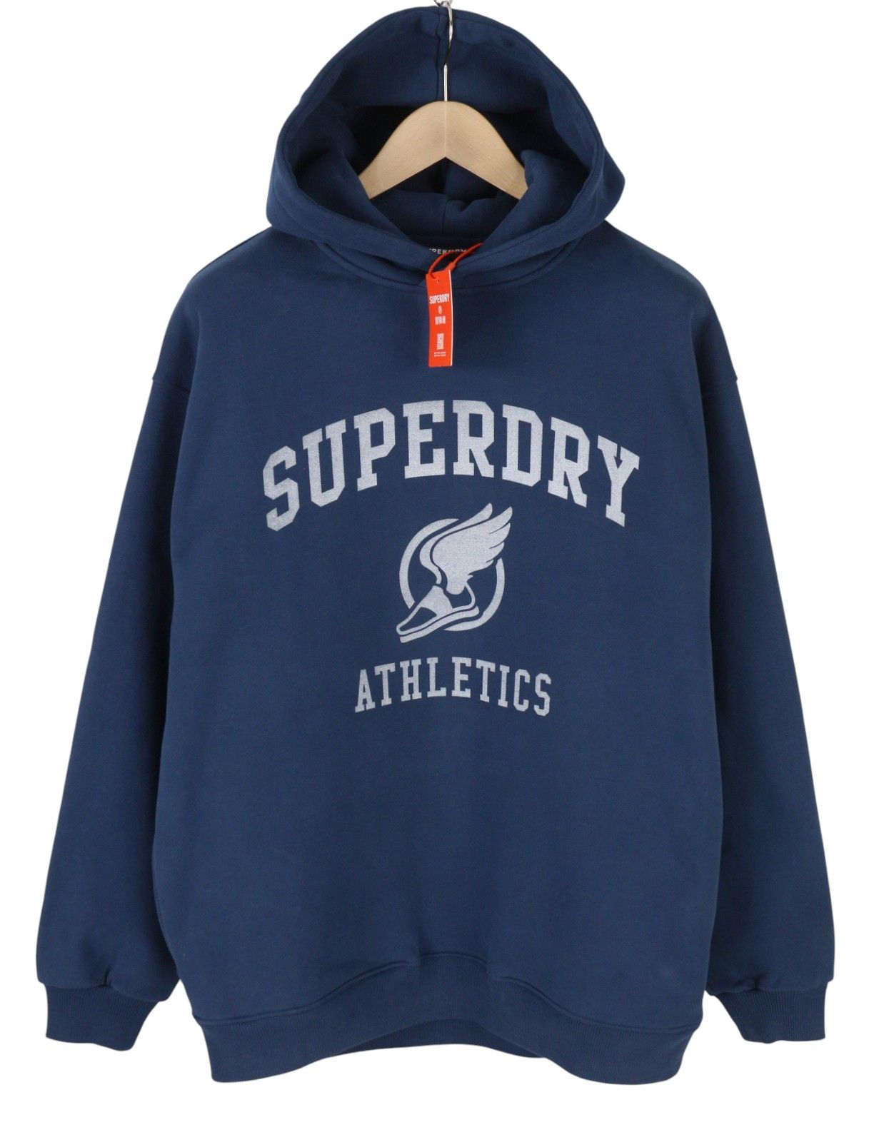 Superdry VINTAGE ATH HOOD M Dark Blue Logo Cotton Hoodie 87122 Size US M / EU 48-50 / 2 - 1 Thumbnail