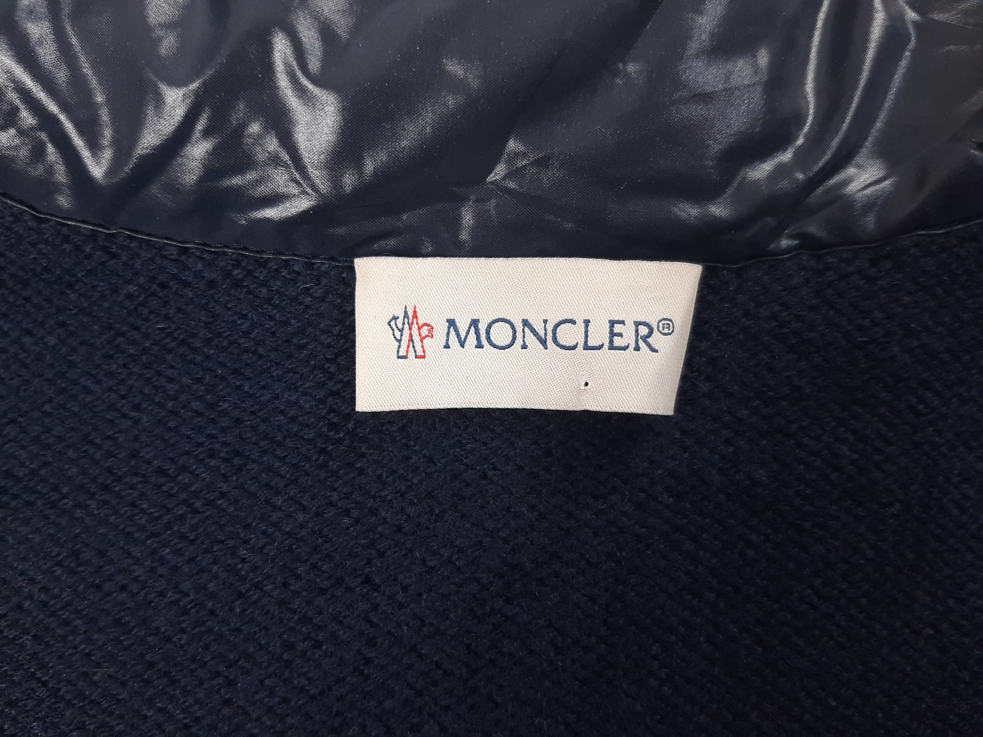 Moncler Moncler Hybrid Knit Quilted Jacket Navy Women's Size M Size M / US 6-8 / IT 42-44 - 10 Thumbnail