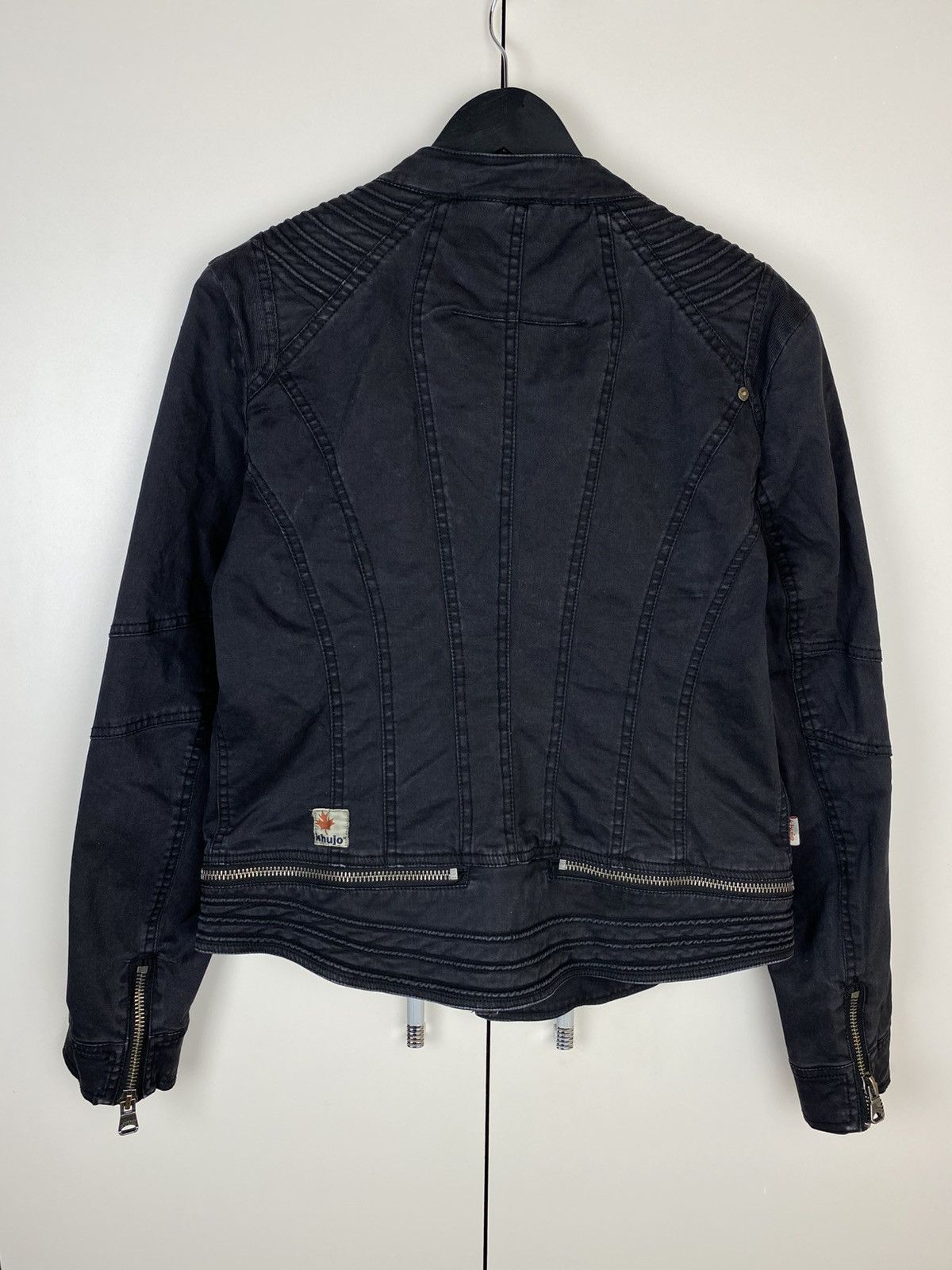 Hysteric Glamour Avantgarde Asymmetrical Multi Zip Striped Jacket Khujo Opium Size L / US 10 / IT 46 - 8 Thumbnail
