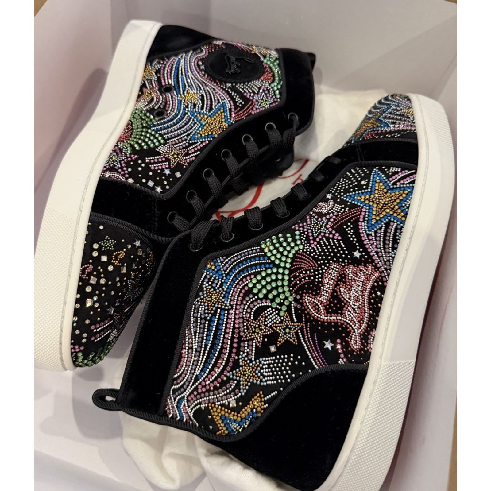 Christian Louboutin Size 8US - Christian Louboutin Crystal Strass NEW Size US 8 / EU 41 - 13 Thumbnail
