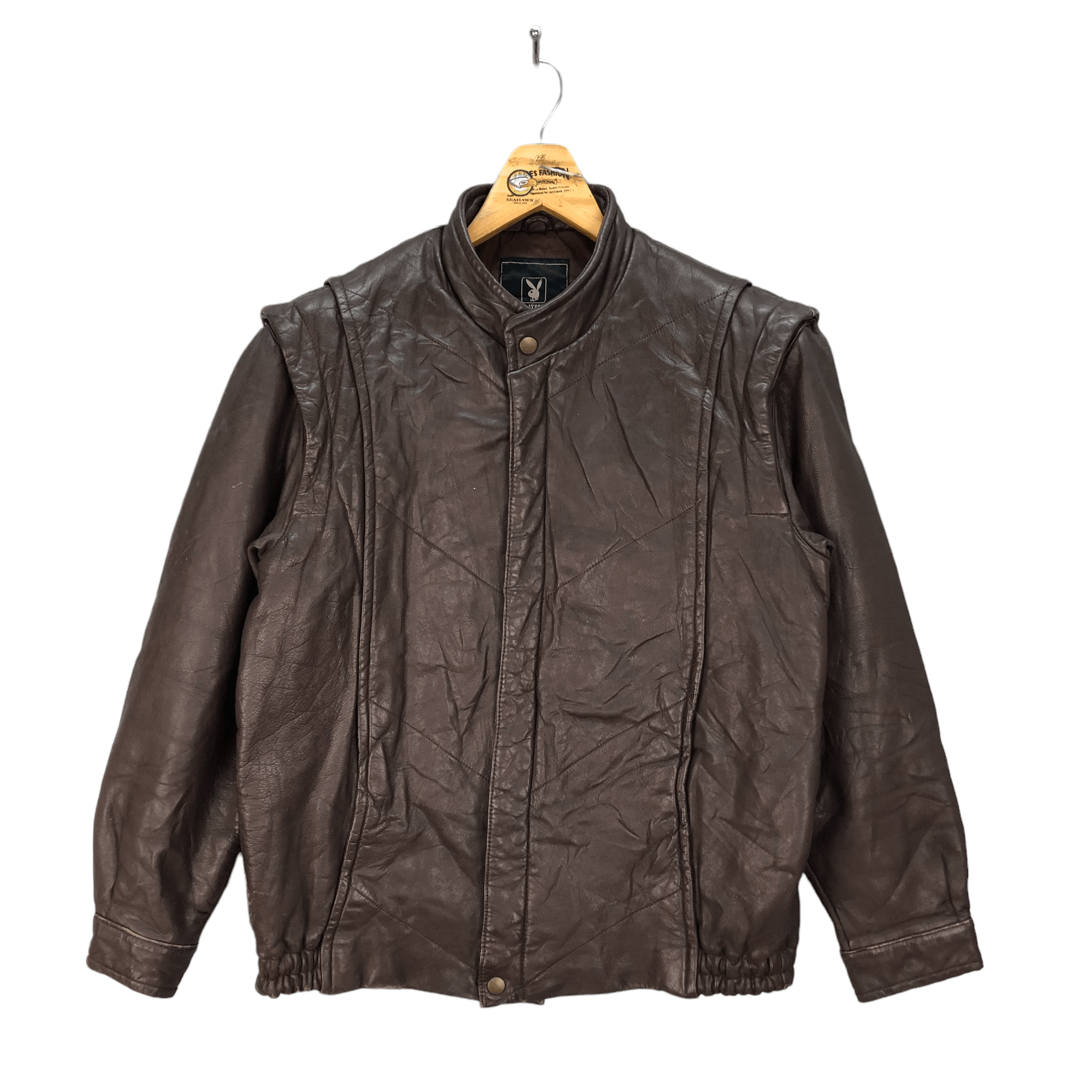 Vintage 90's PLAYBOY Leather Jacket #4881-37