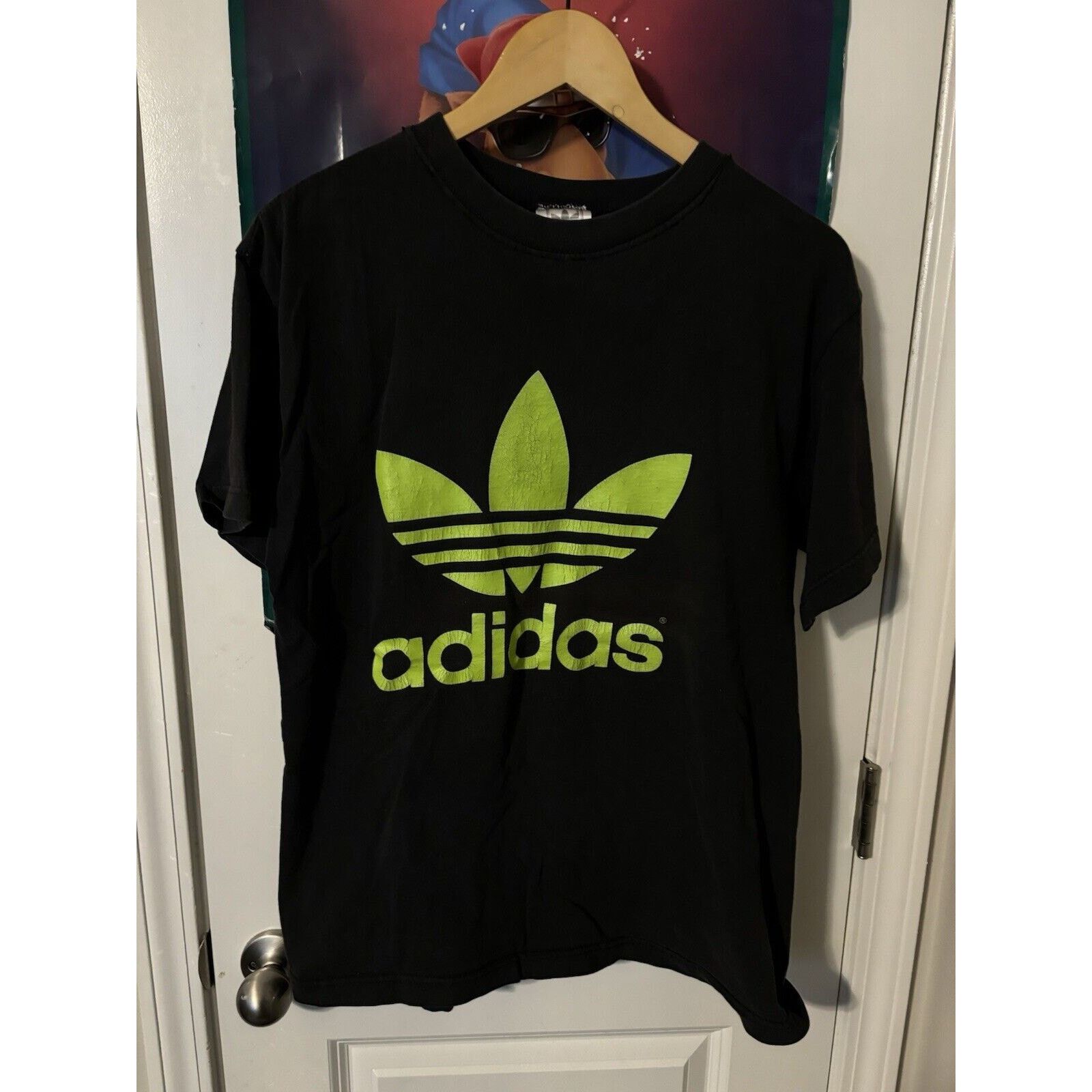 Adidas vintage black adidas trefoil made in usa size M shirt green Size US M / EU 48-50 / 2 - 1 Thumbnail