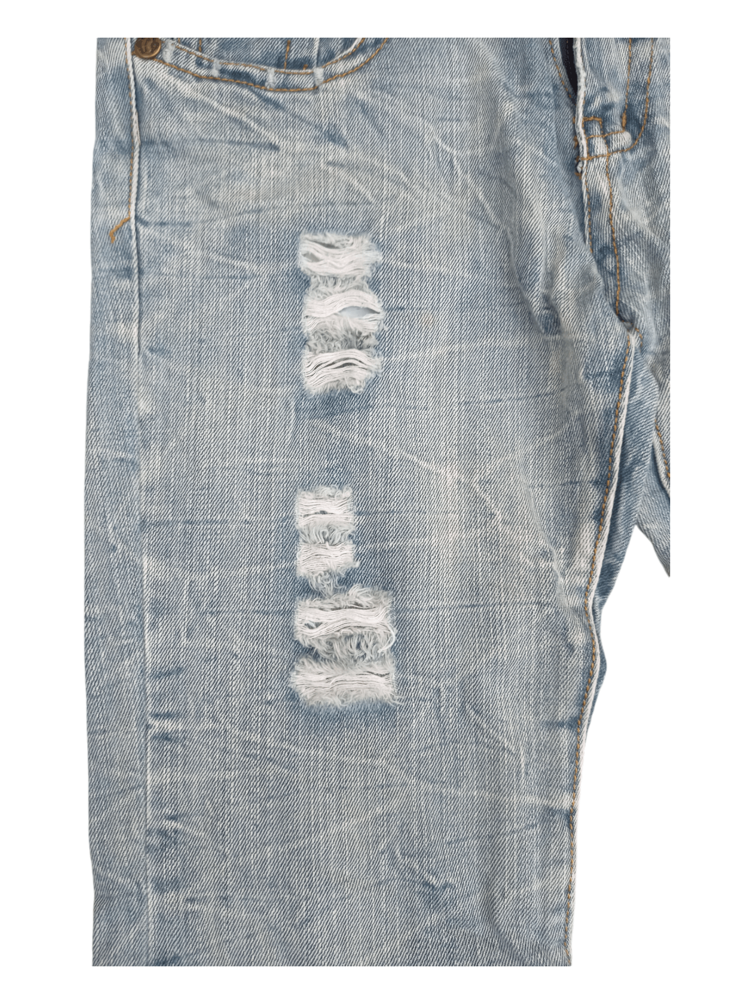 Japanese Brand Alcapone Japan Whiskered Distressed Flared Jeans Size US 30 / EU 46 - 9 Thumbnail