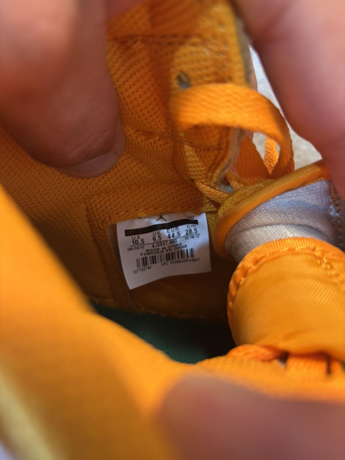 Jordan Brand Jordan 1 high gatorade orange peel Size US 10.5 / EU 43-44 - 6 Thumbnail