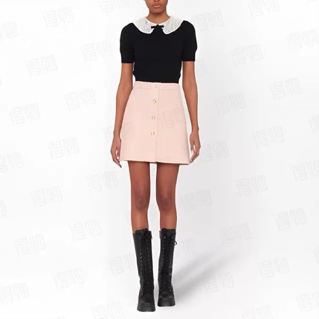 Miu Miu MIU MIU Women's Sequin-Embellished Skirt Size 27" / US 4 / IT 40 - 8 Thumbnail