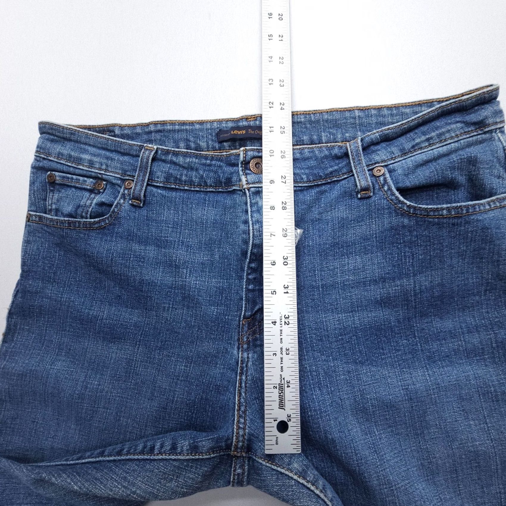 Levi's VINTAGE Levi's Jeans Skinny Womens 16 Blue Denim 5-Pocket Stretch Mid Rise 28in Inseam 2000s Y2K Size 38" / US 16 / IT 52 - 6 Thumbnail