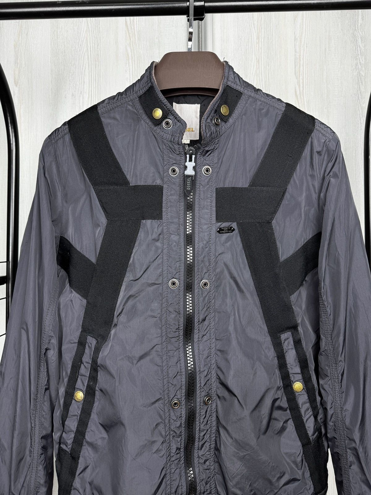 Diesel Rare Vintage DIESEL Strapped Nylon Parachute Bomber Jckt Y2K Size US S / EU 44-46 / 1 - 3 Thumbnail
