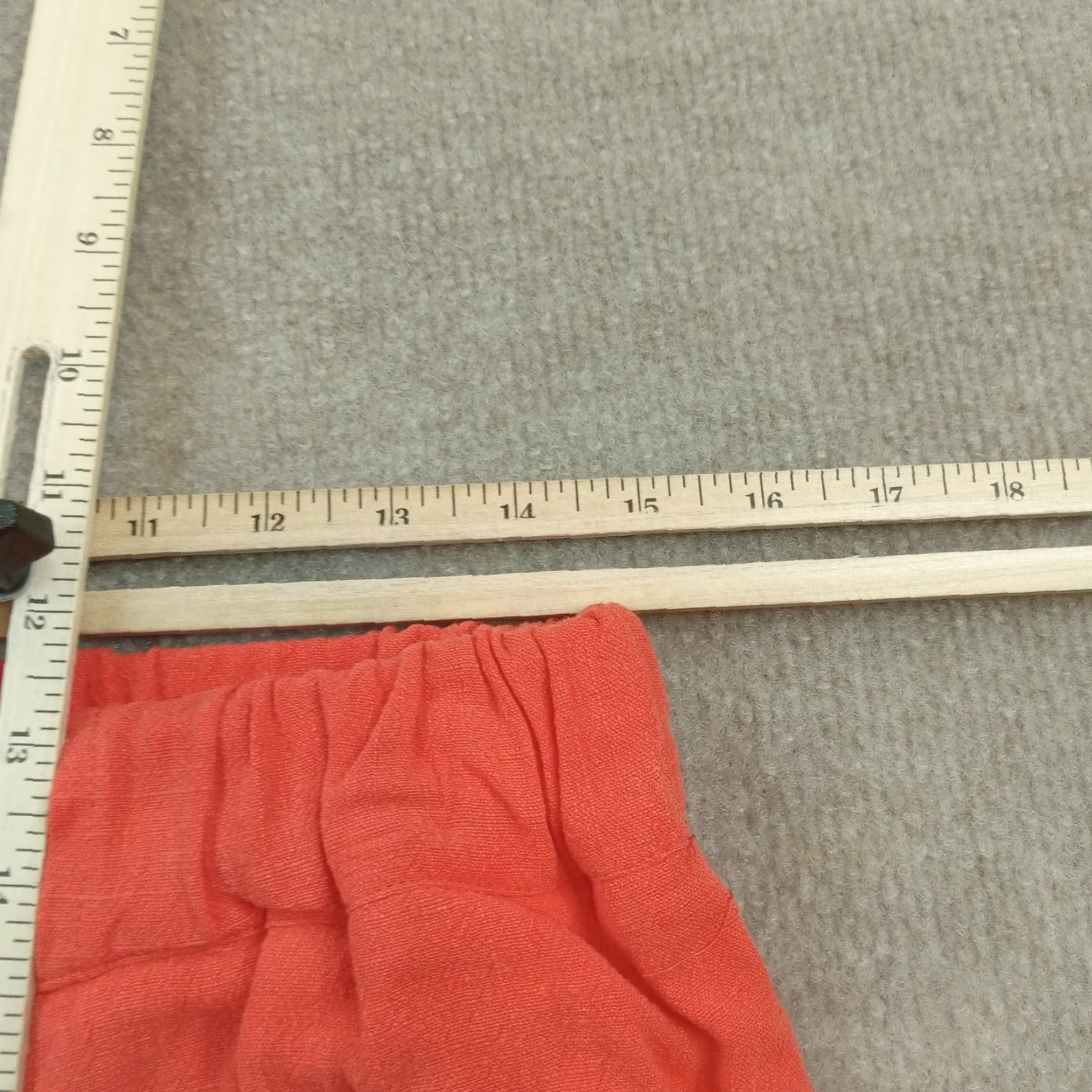 Vintage Molly Bracken Womens Pants Large Orange Red Wide Leg Belted Size 36" / US 14 / IT 50 - 5 Thumbnail